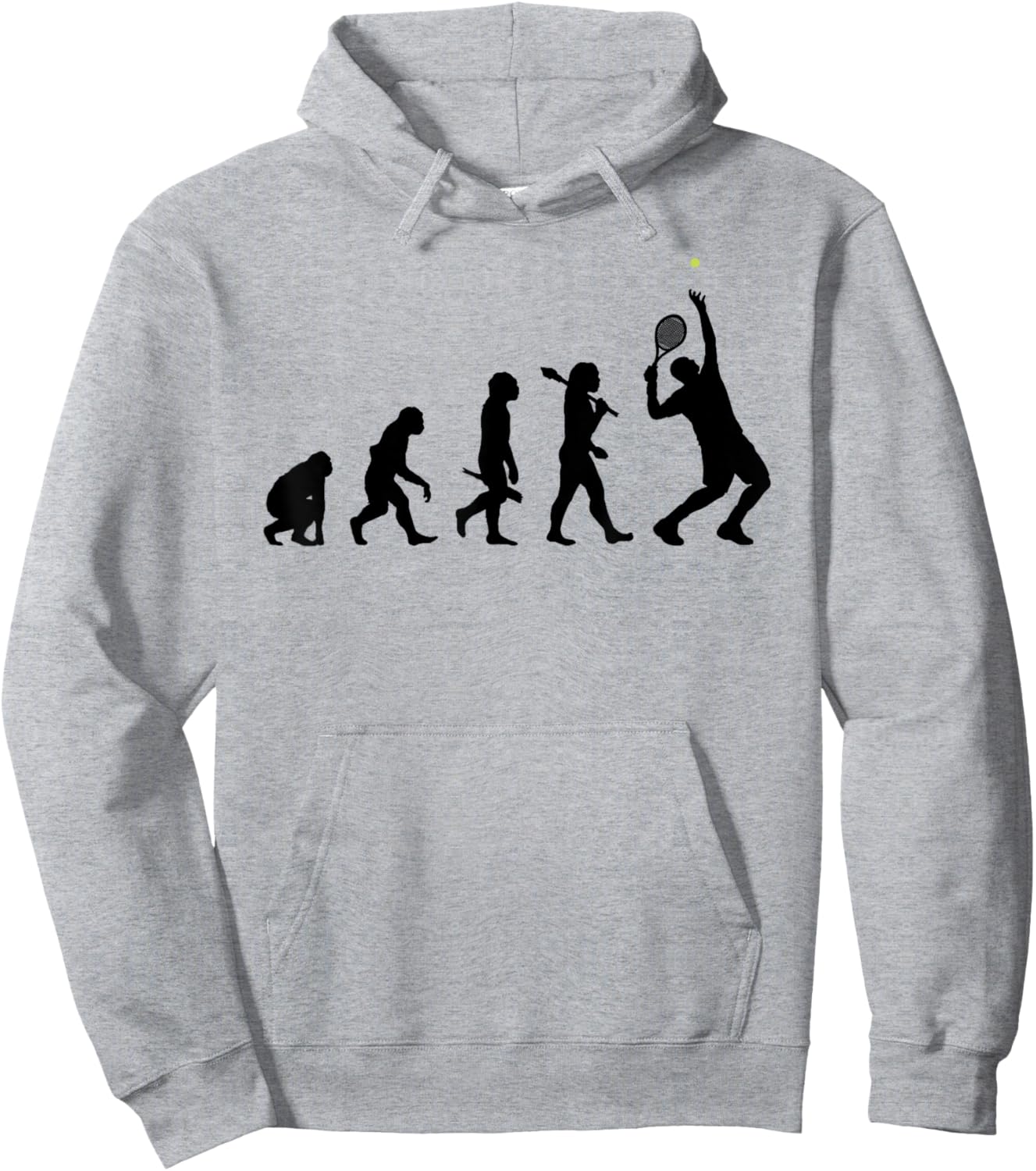 Evolution of a Tennis Player Hoodie - Hoodie | Ash