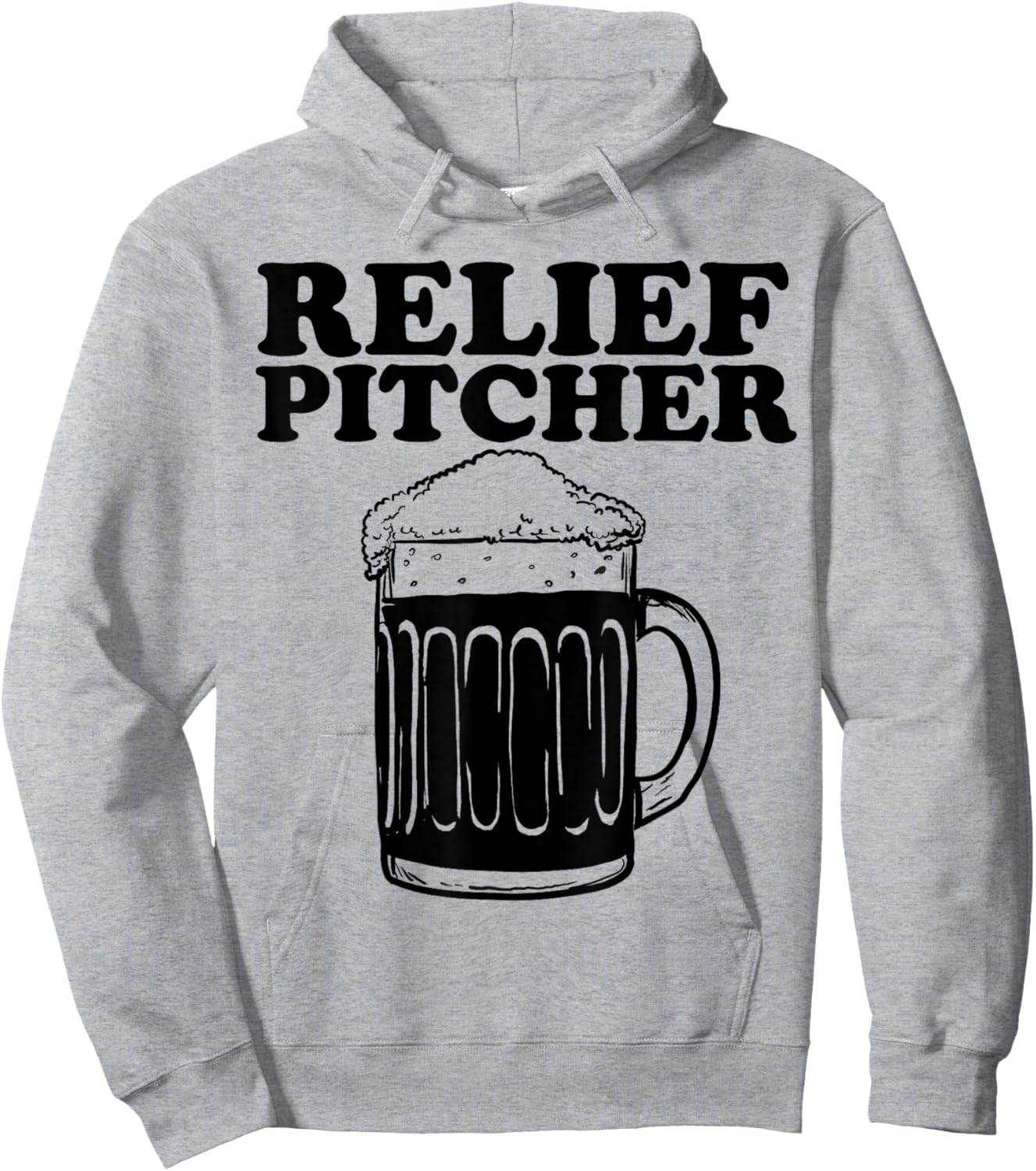 Relief Pitcher Funny Baseball Relief Pitcher Hoodie - Hoodie | Ash