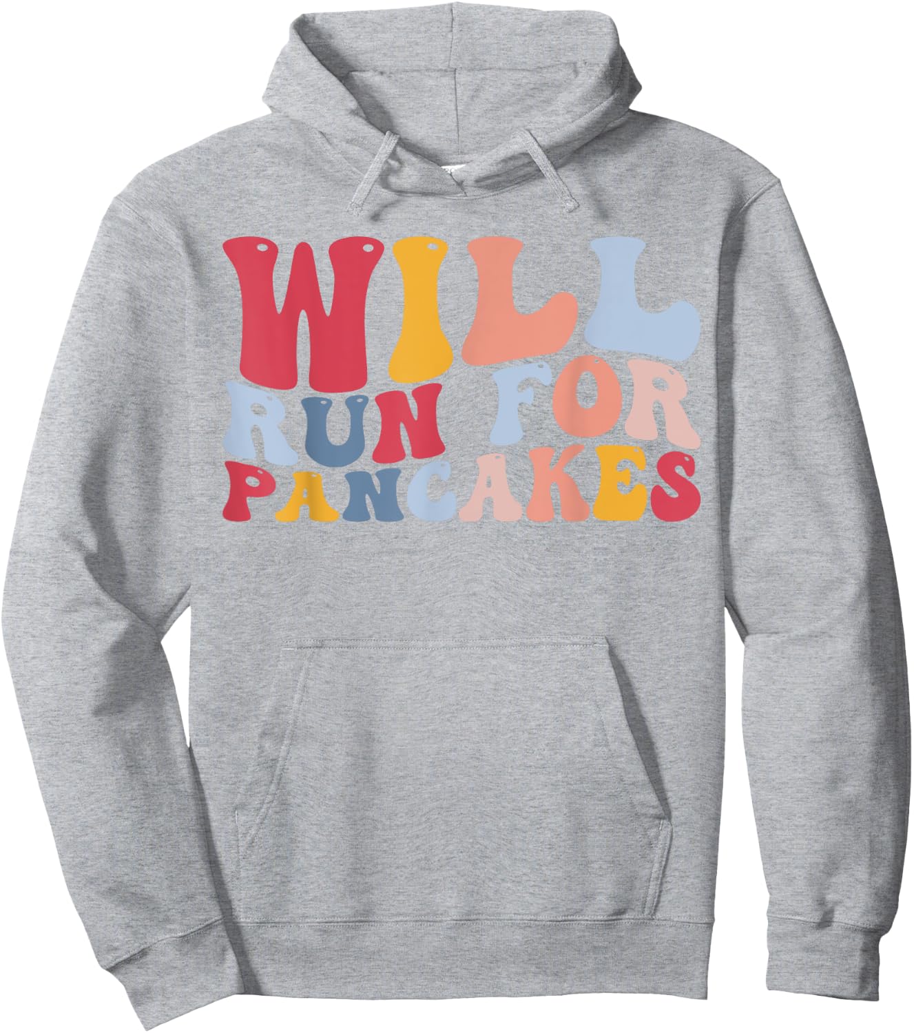Will Run For Pancakes Funny Pancake Running Team Runner Hoodie - Hoodie | Ash