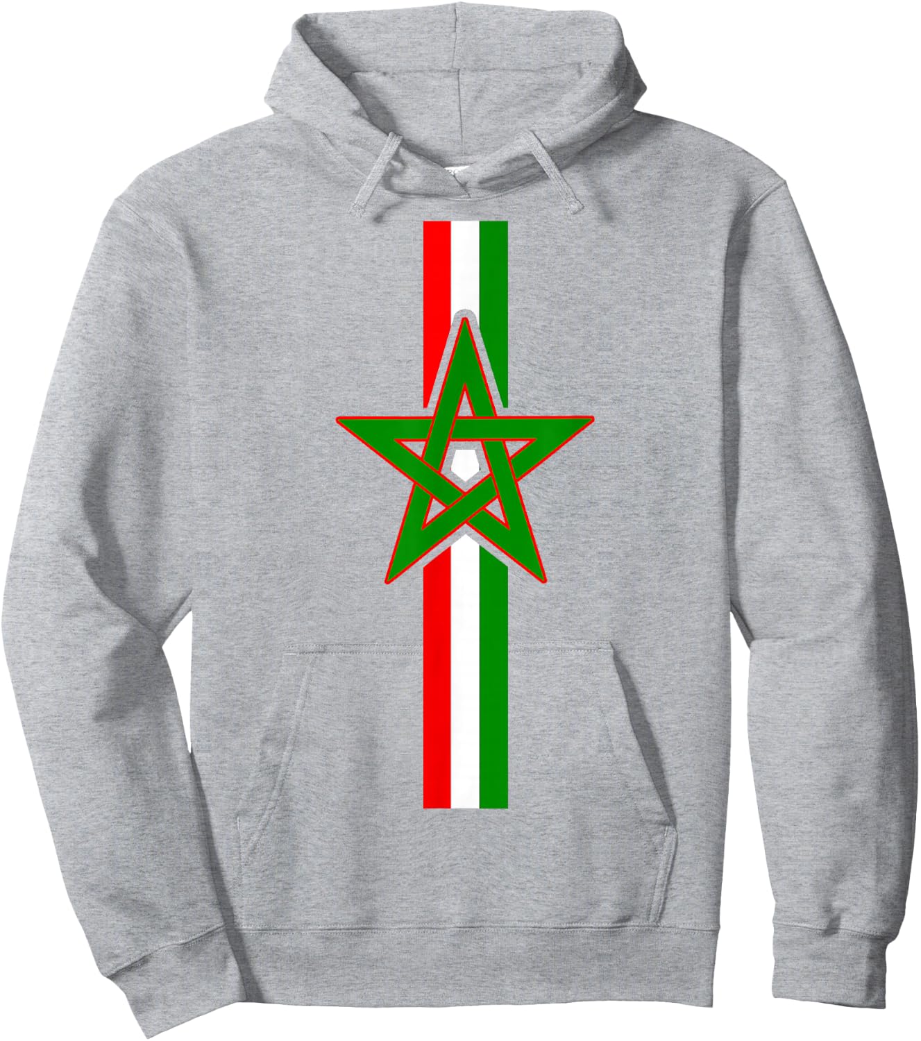 Moroccan Flag Morocco Soccer Jersey Women Boys Girls Hoodie - Hoodie | Ash