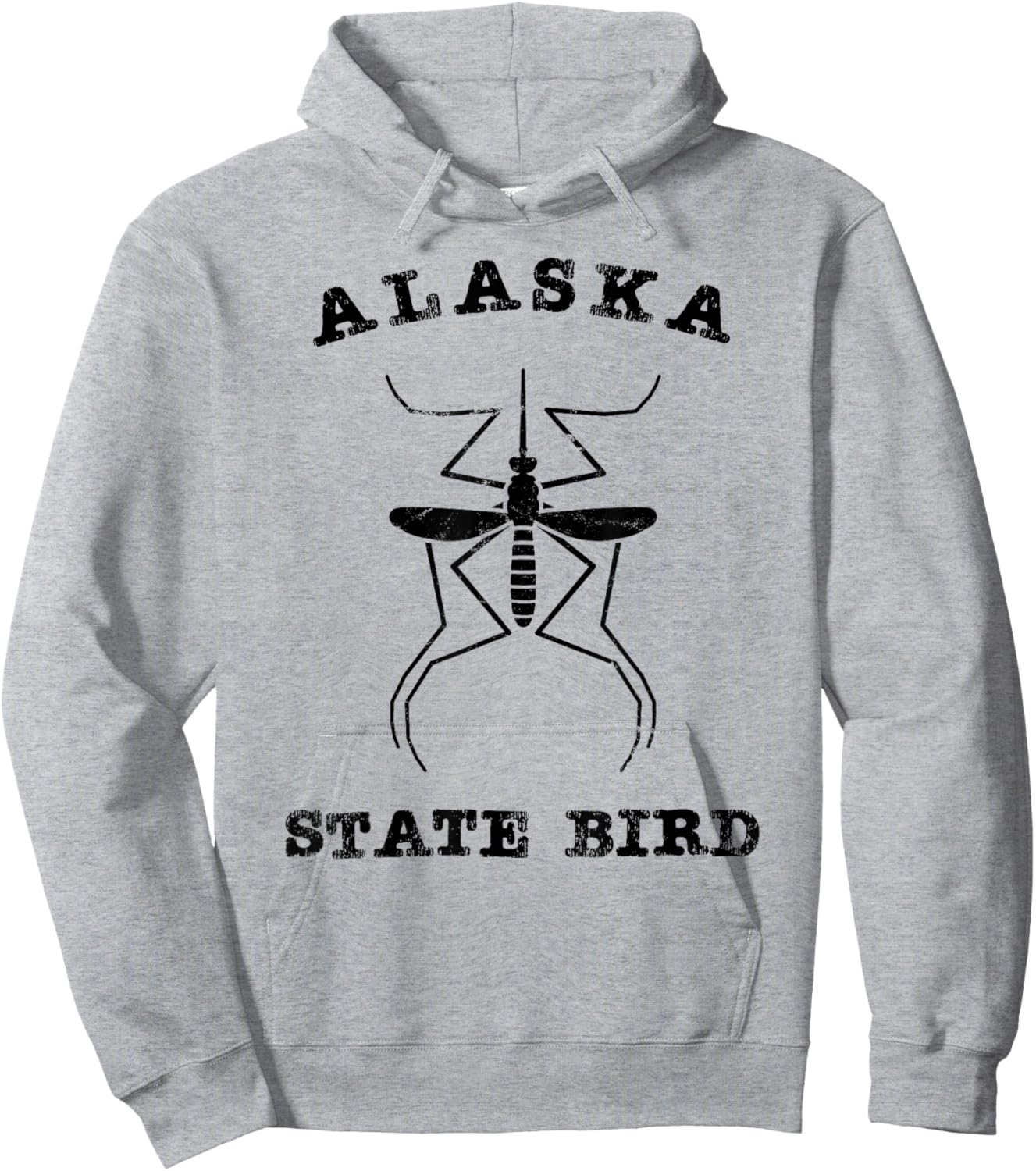 Alaska State Bird Mosquito Hoodie - Hoodie | Ash