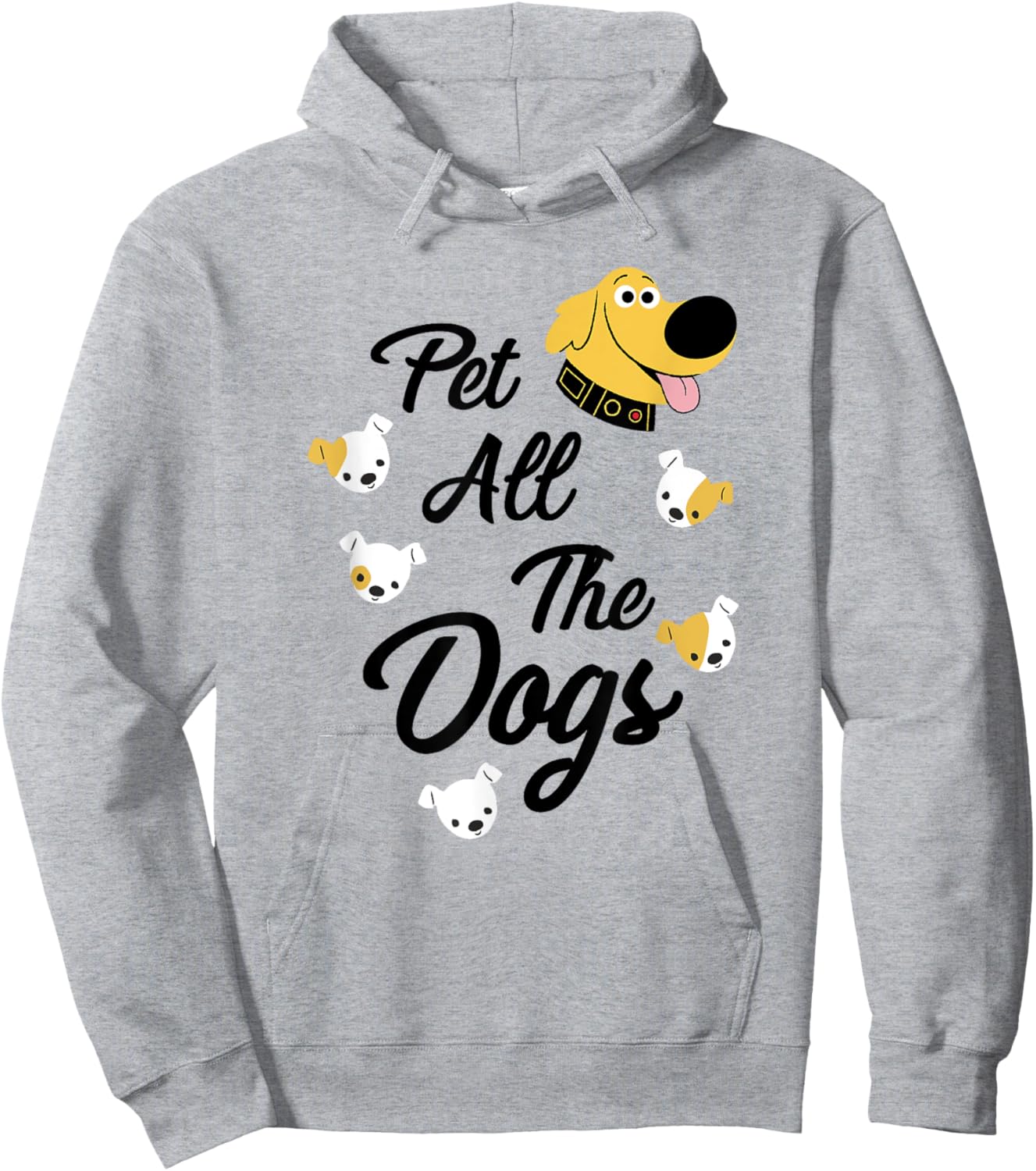 Disney Pixar UP Dug I Pet All The Dogs Hoodie - Hoodie | Ash