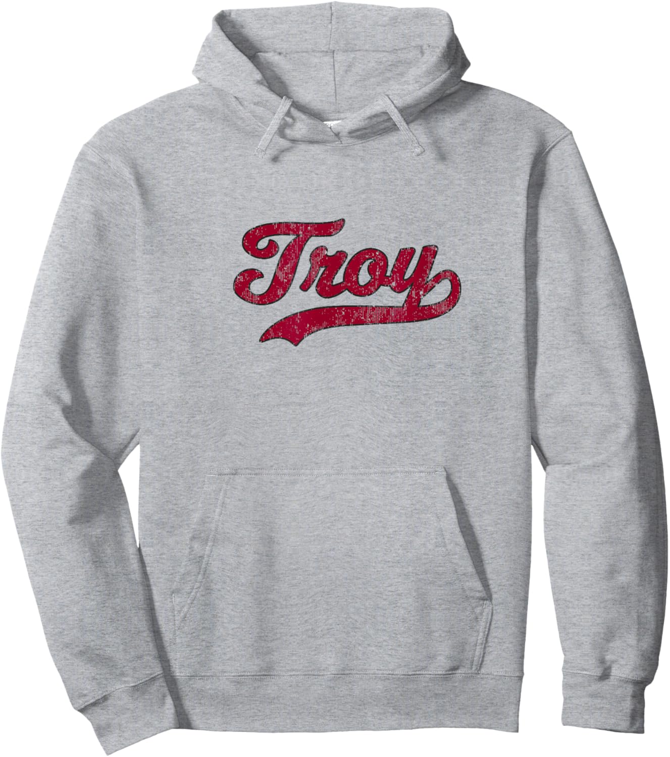 Troy Alabama AL Vintage Athletic Sports Design Hoodie - Hoodie | Ash
