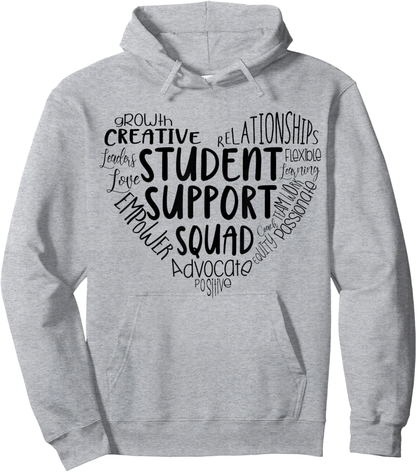 Student Support Squad Counselor Social Worker Teacher Crew Women Girls Kids Hoodie - Hoodie | Ash