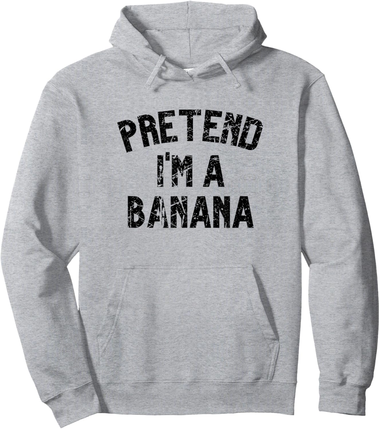 Pretend I'm a Banana | Funny Lazy Halloween Costume Party Hoodie - Hoodie | Ash