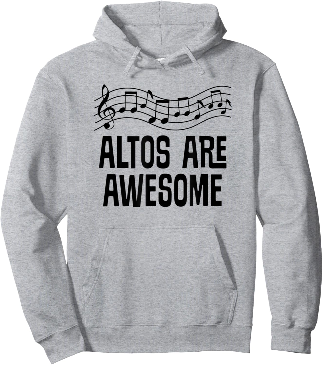 Alto Singer Choir Music Hoodie - Hoodie | Ash