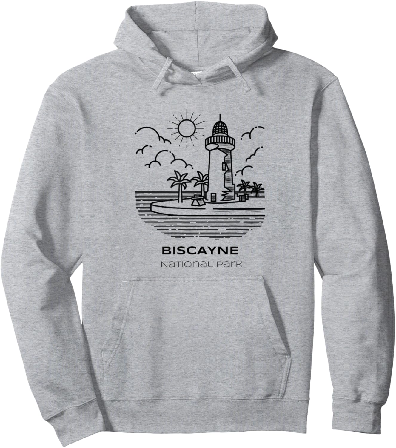 Vintage Biscayne National Park Hike Hoodie - Hoodie | Ash