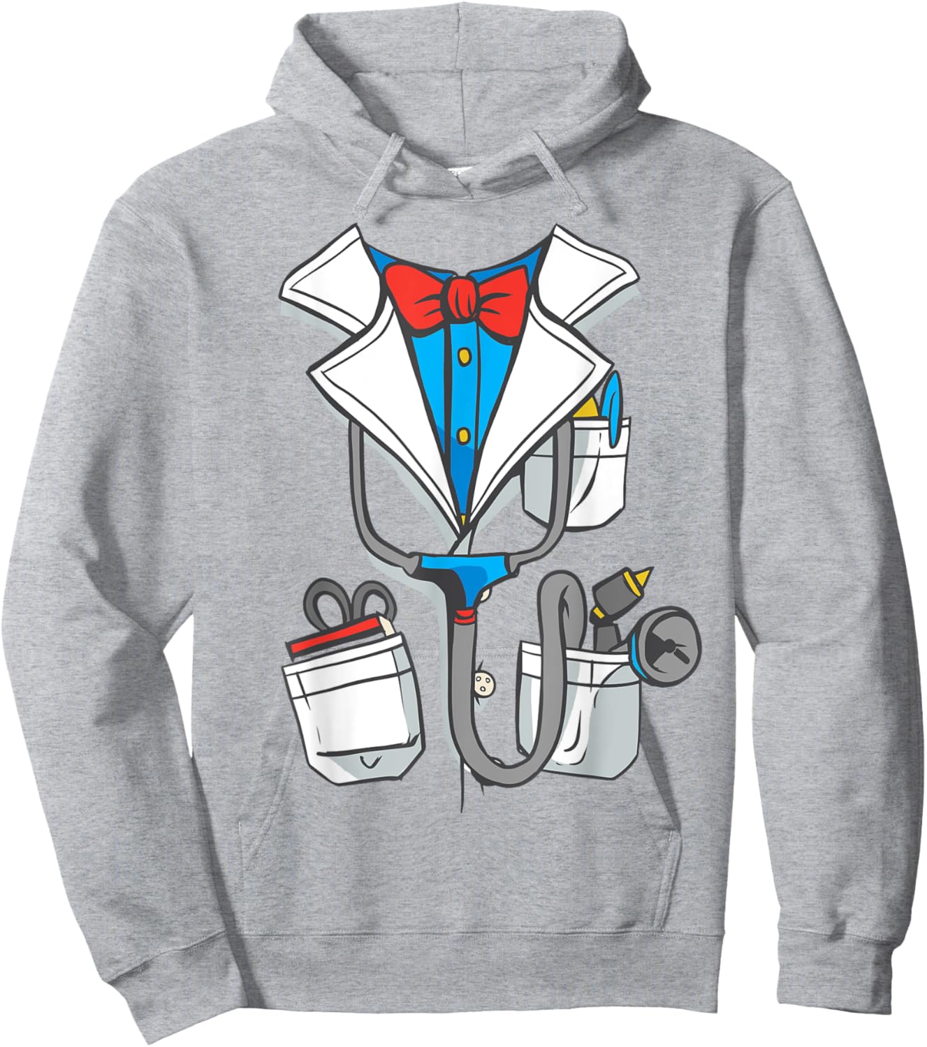Doctor White Lab Coat Halloween Kids Costume Hoodie - Hoodie | Ash