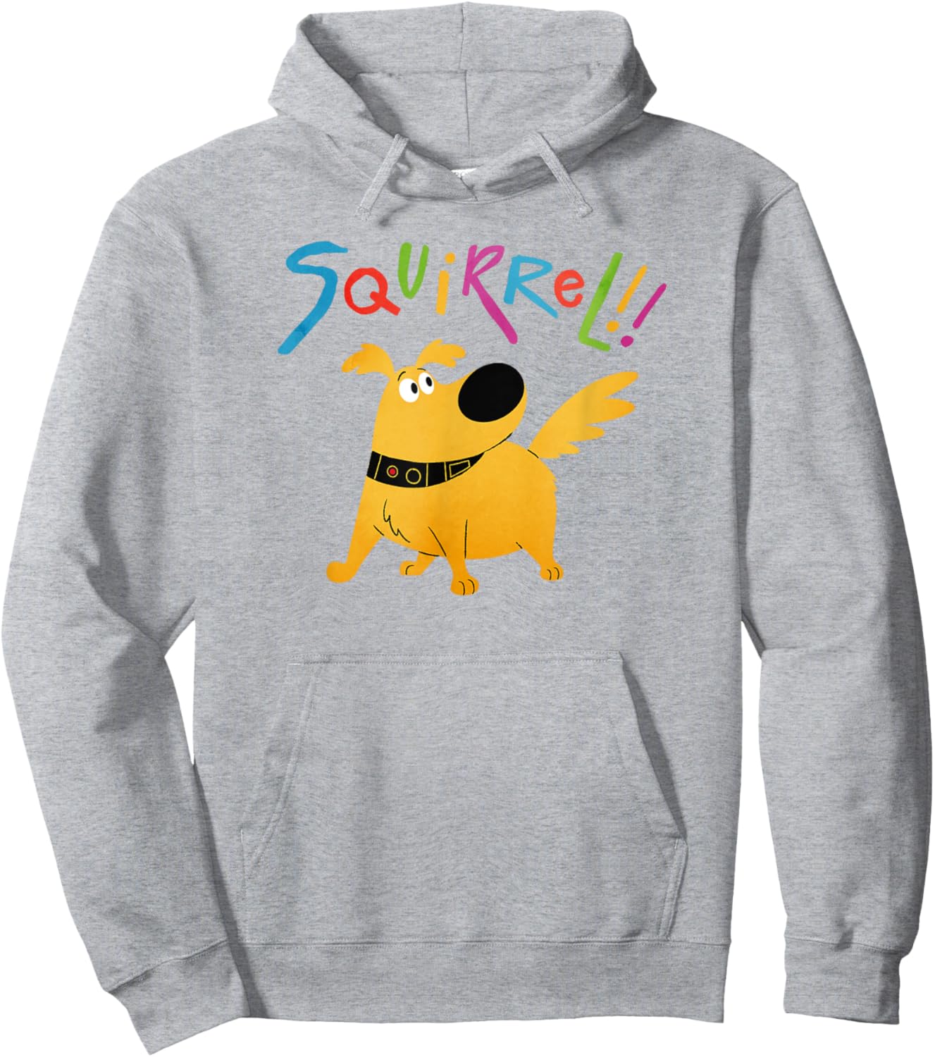 Disney Pixar UP Dug Squirrel Pose Hoodie - Hoodie | Ash