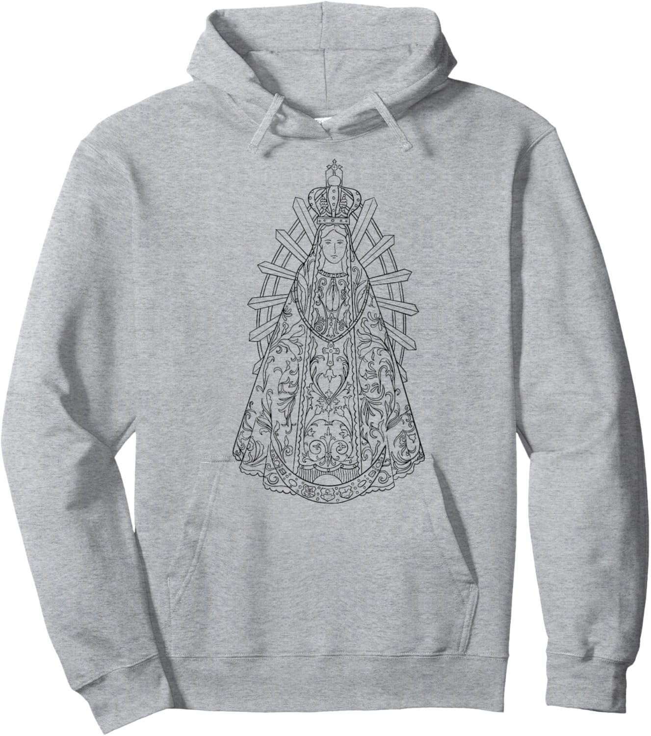 Lady of Lujan - Lady of Lujan - Virgen de Lujan Hoodie - Hoodie | Ash
