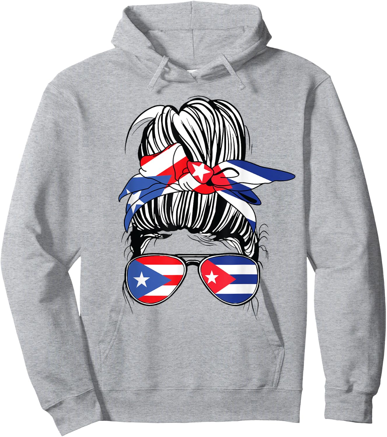 Puerto Rican Para Mujer Puerto Rico Women Cuban Girl Cuba Hoodie - Hoodie | Ash