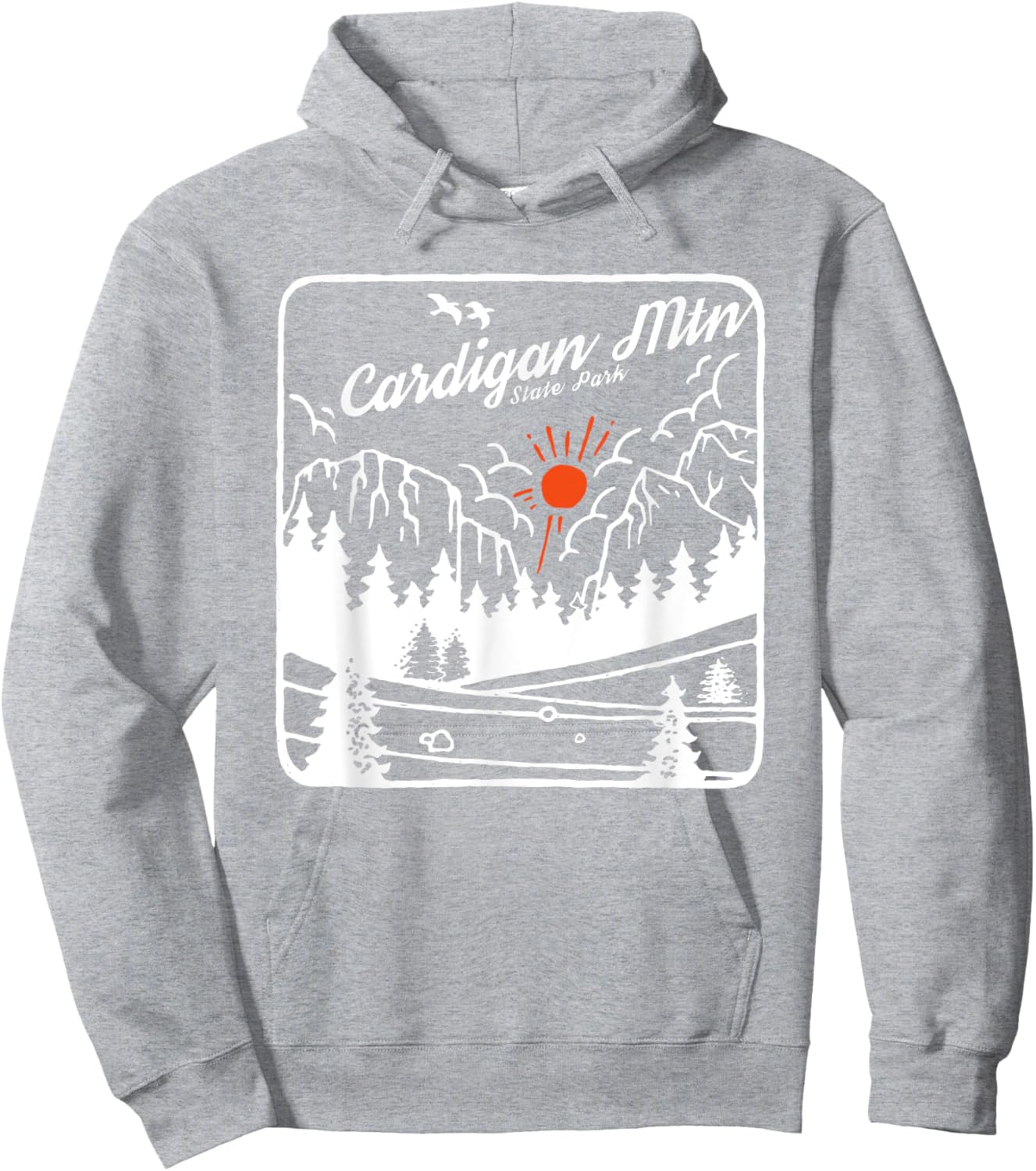 Cardigan Mountain State Park New Hampshire Modern Cool NH Hoodie - Hoodie | Ash