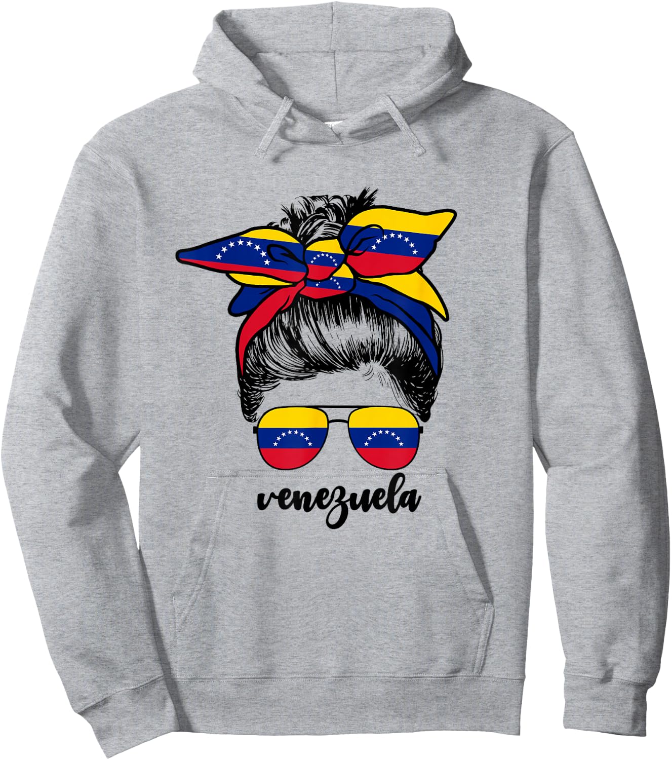 Venezuela Venezuelan Girl Girls Venezolana Flag Hoodie - Hoodie | Ash
