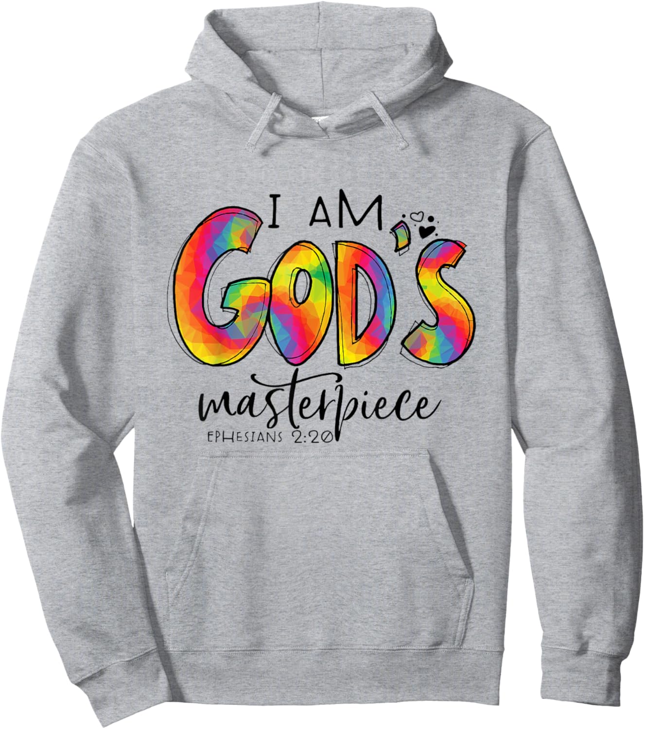 I’m God's Masterpiece Ephesians 2:20 Bible Verse Christian Hoodie - Hoodie | Ash