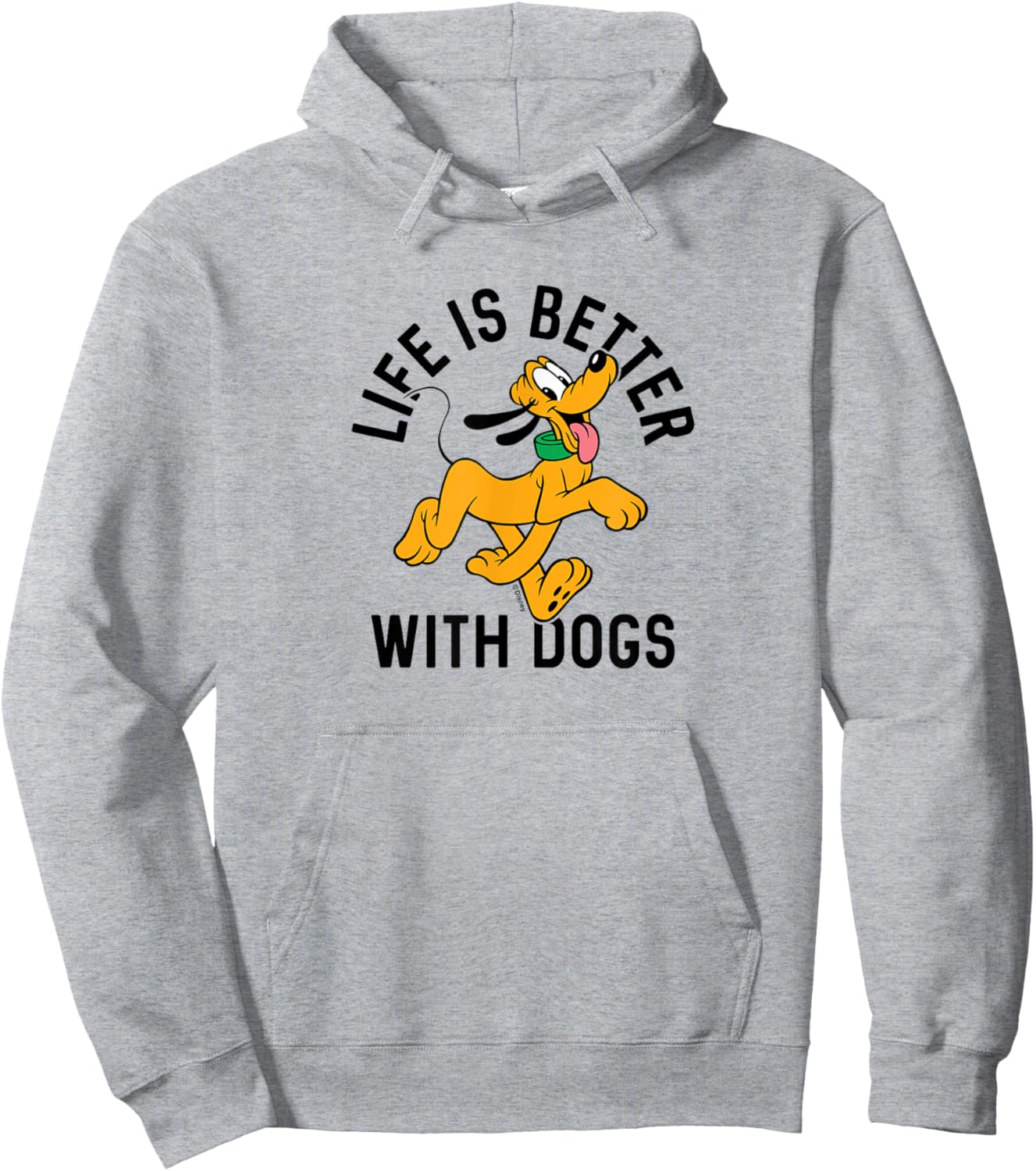 Pluto Life is Better with Dogs Small Hoodie - Hoodie | Ash