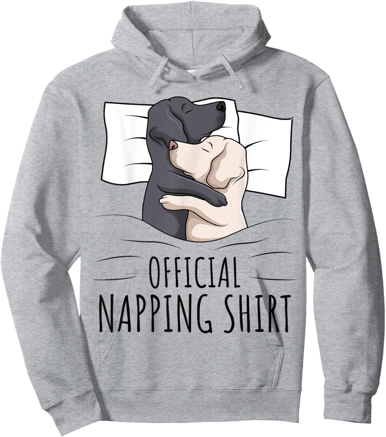 Sleeping Labrador Retriever Lab Dog Official Napping Men Women Girls Kids Hoodie - Hoodie | Ash