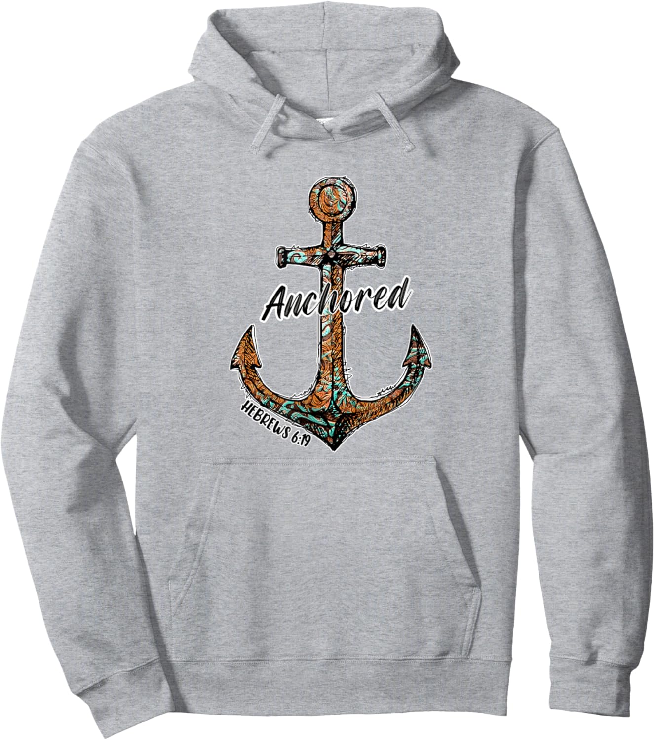 Hebrew 6 19 Anchored Anchor For Christians Who Loves Jesus Hoodie - Hoodie | Ash