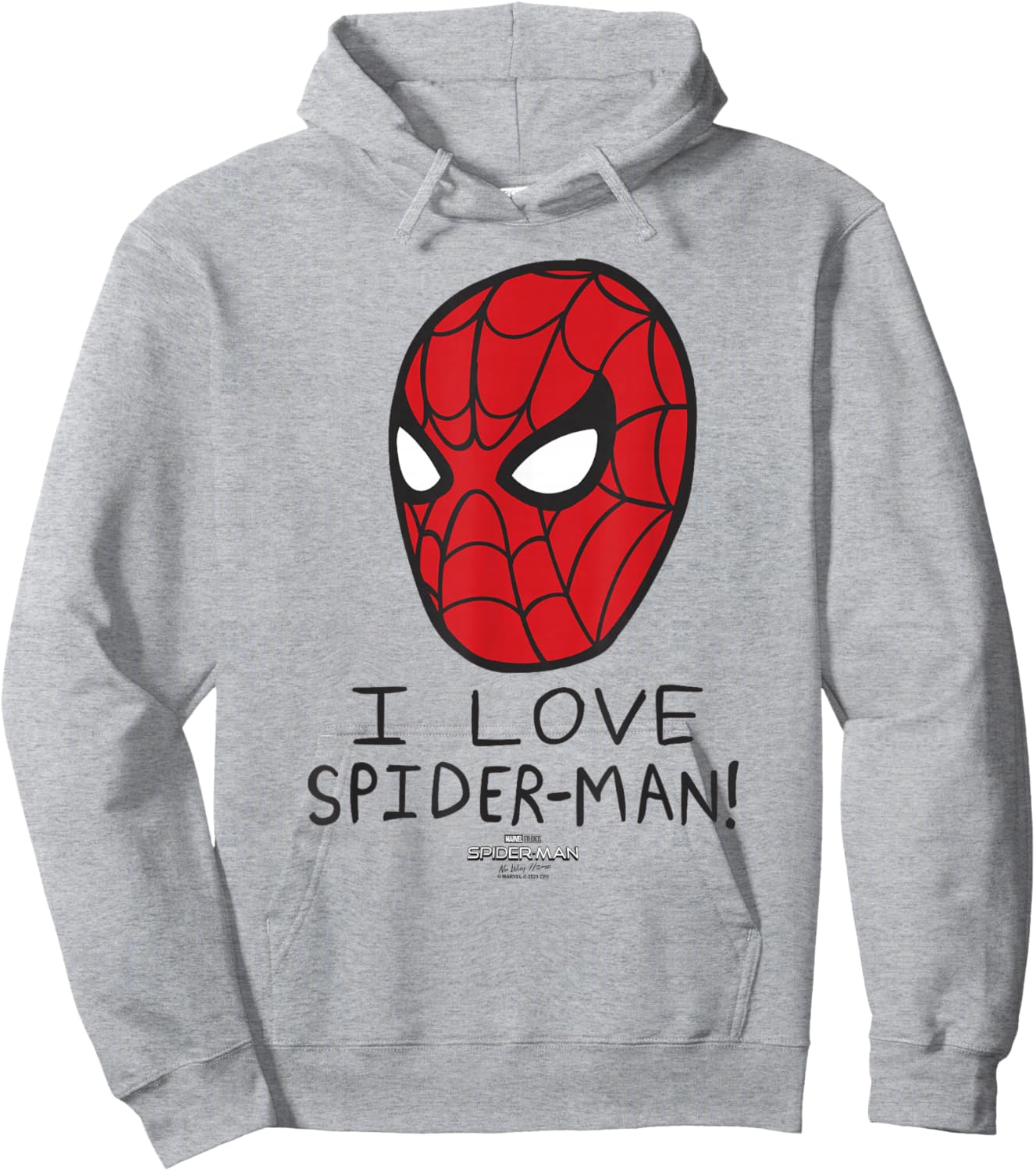 Marvel Spider-Man No Way Home I Love Spider-Man Poster Small Hoodie - Hoodie | Ash