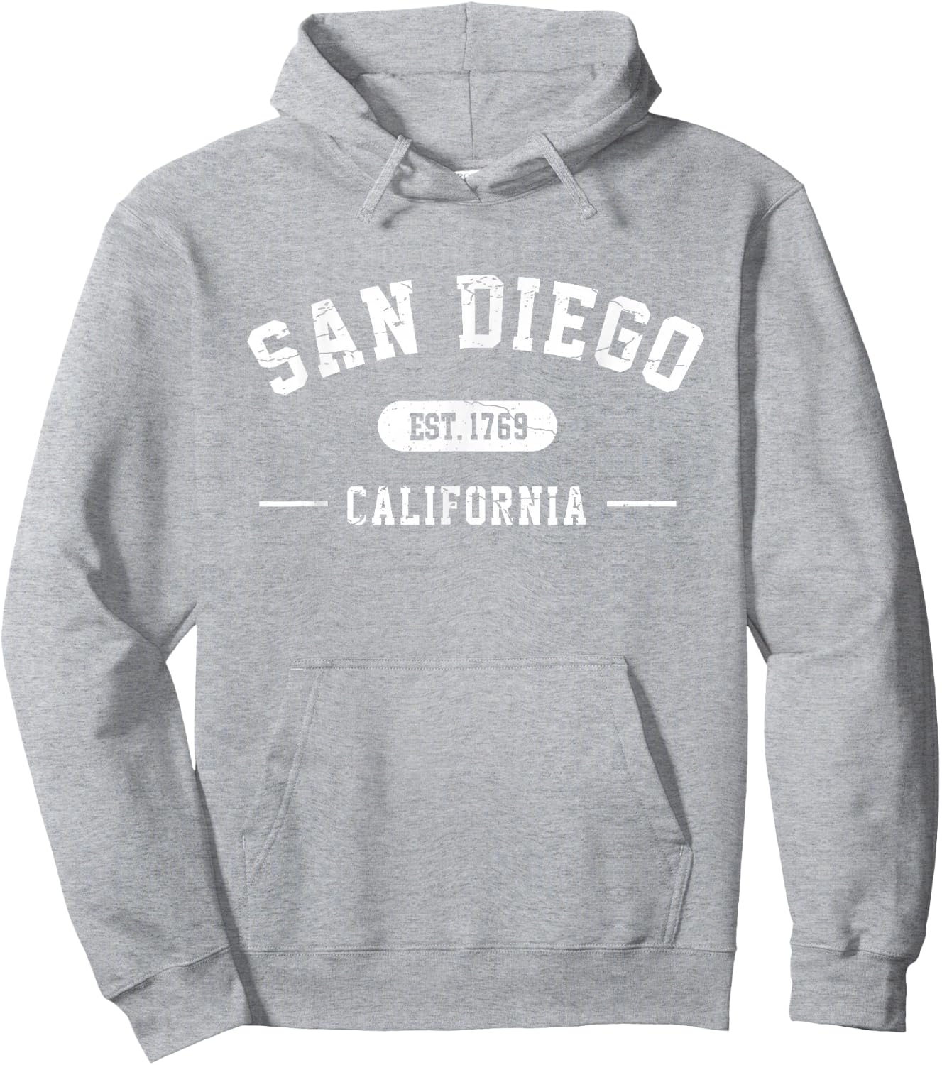 San Diego California Est 1769 Vintage Retro Athletic Style Hoodie - Hoodie | Ash