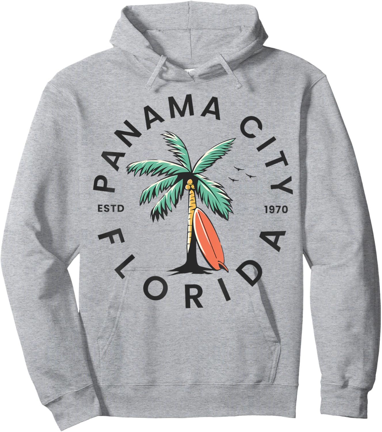Panama City Florida Beach Surf Summer Vacation Women Kids Hoodie - Hoodie | Ash