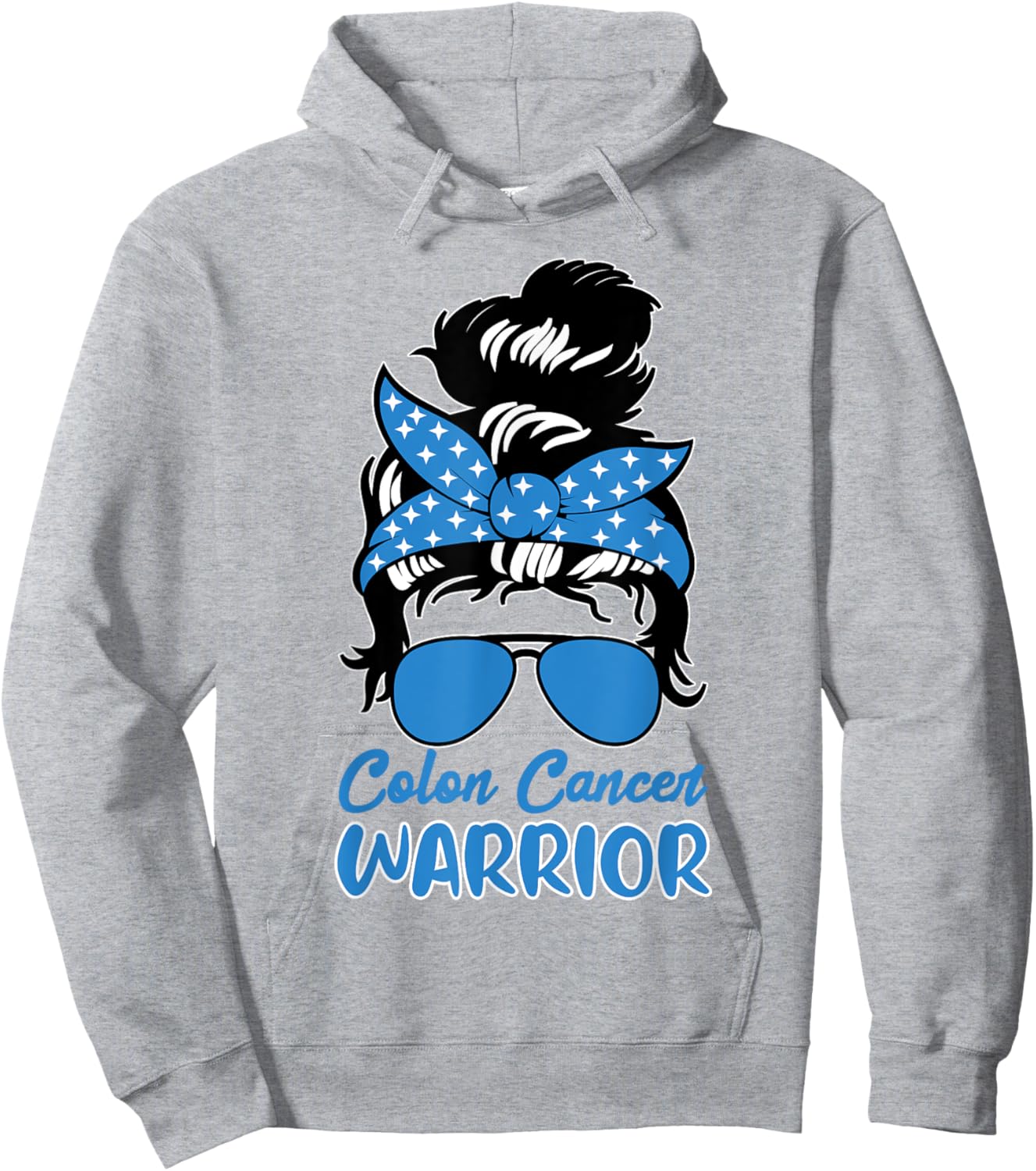 Colon Cancer Warrior Awareness Survivors Fighters Hoodie - Hoodie | Ash