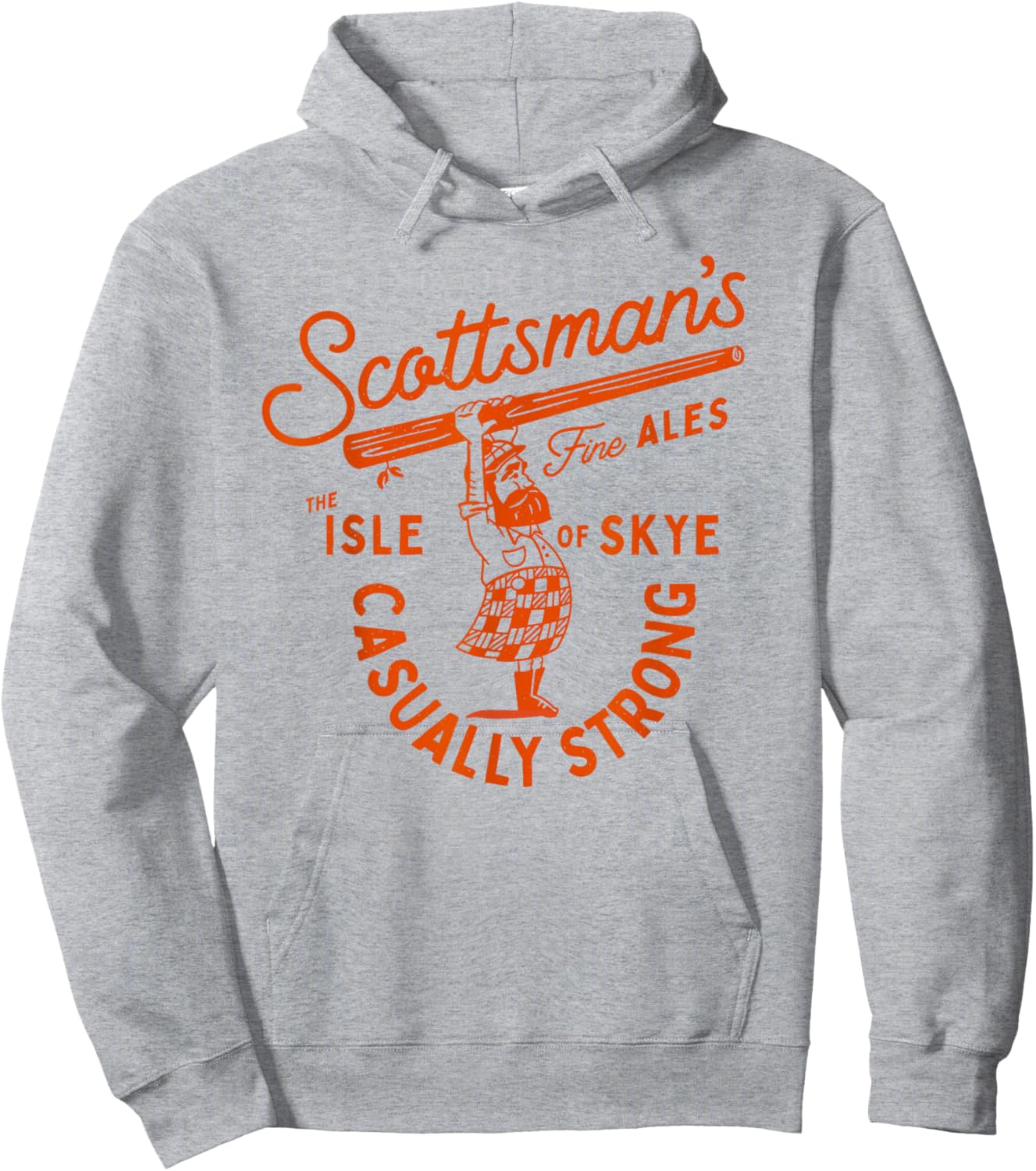 Scottsman's Isle Of Skye Fine Ales: Casually Strong Beer Hoodie - Hoodie | Ash