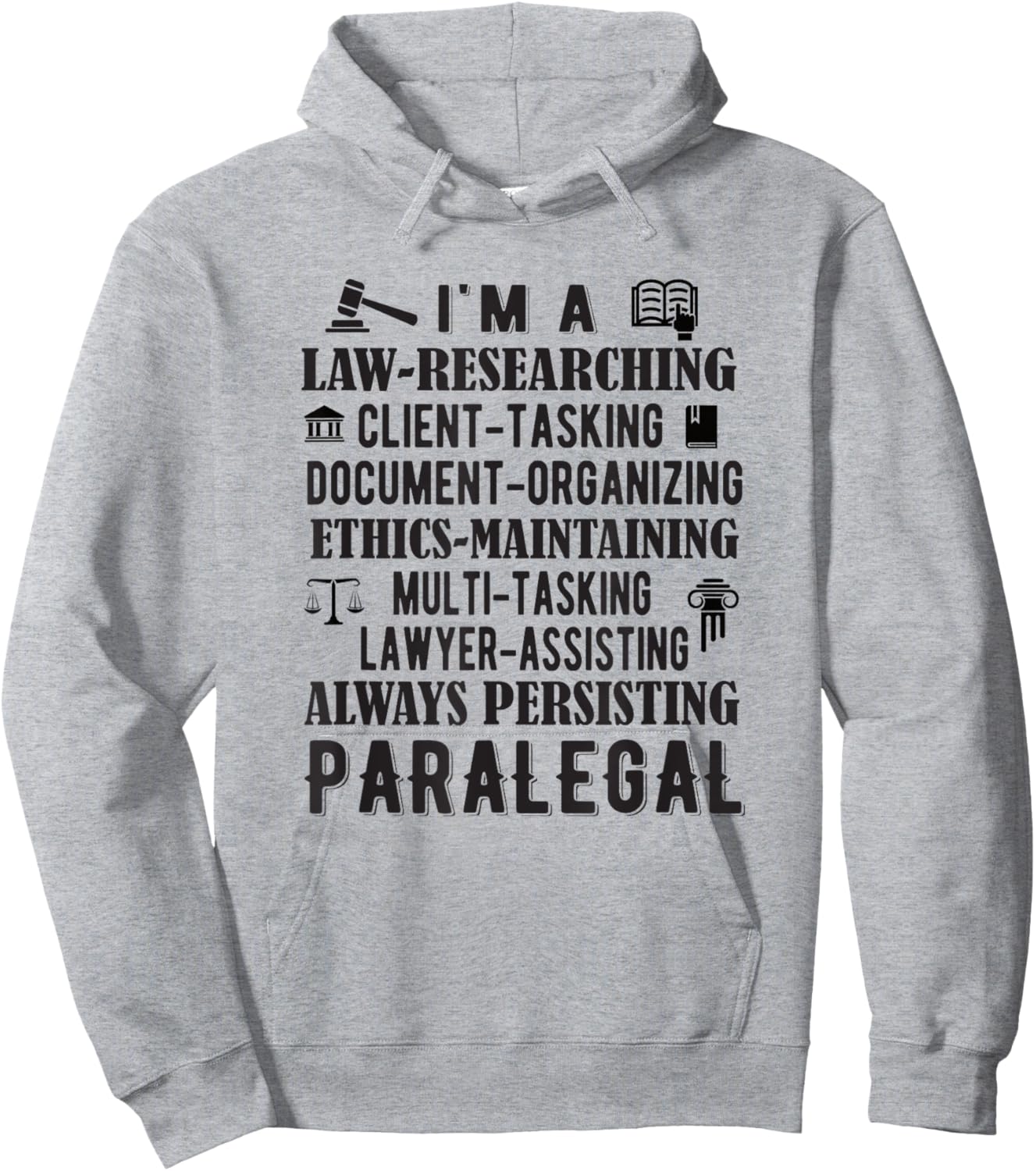 Paralegal Definition Paralegal Appreciation Hoodie - Hoodie | Ash