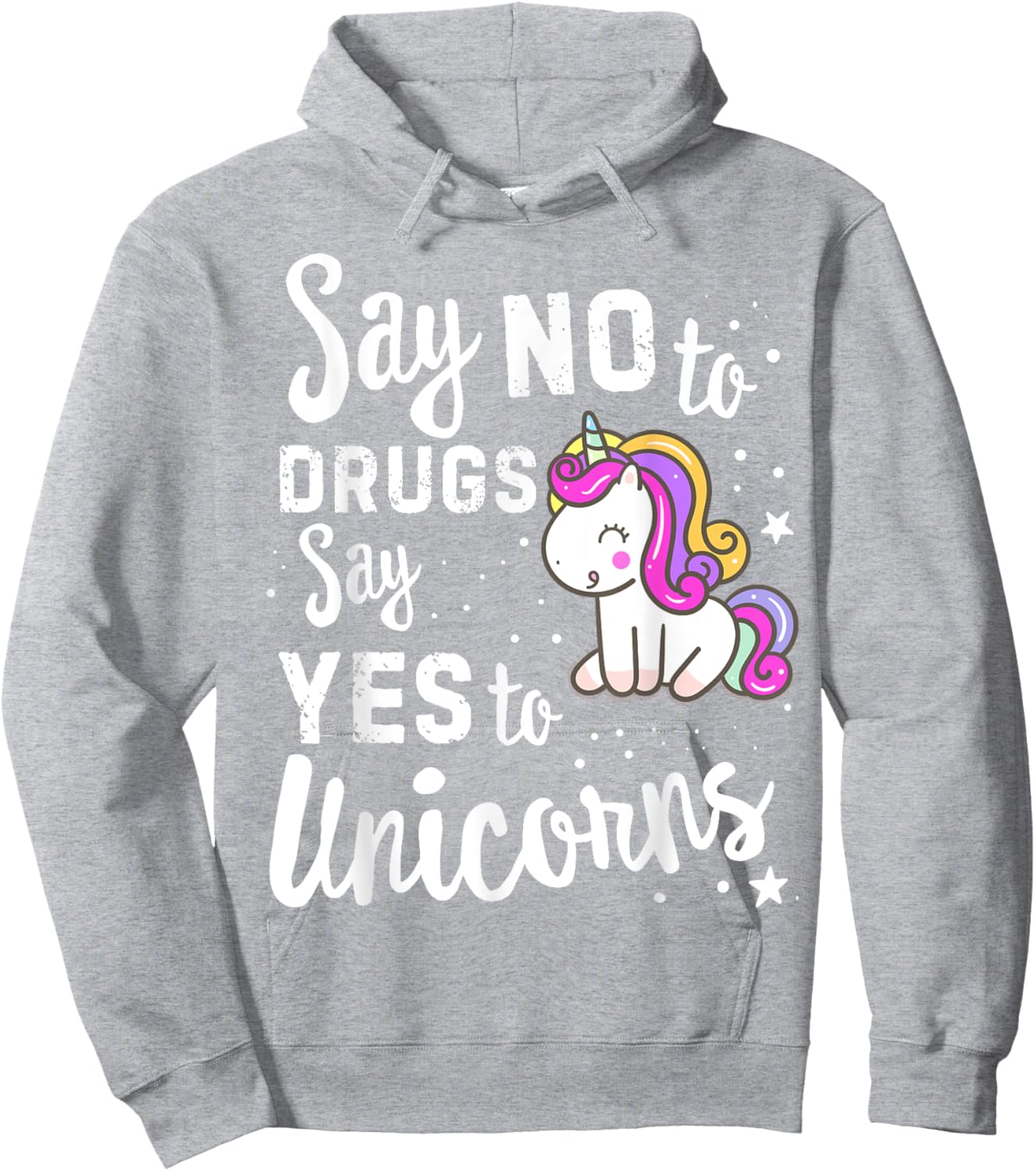 Red Ribbon Week Say No To Say Yes To Unicorns Unicorn Hoodie - Hoodie | Ash