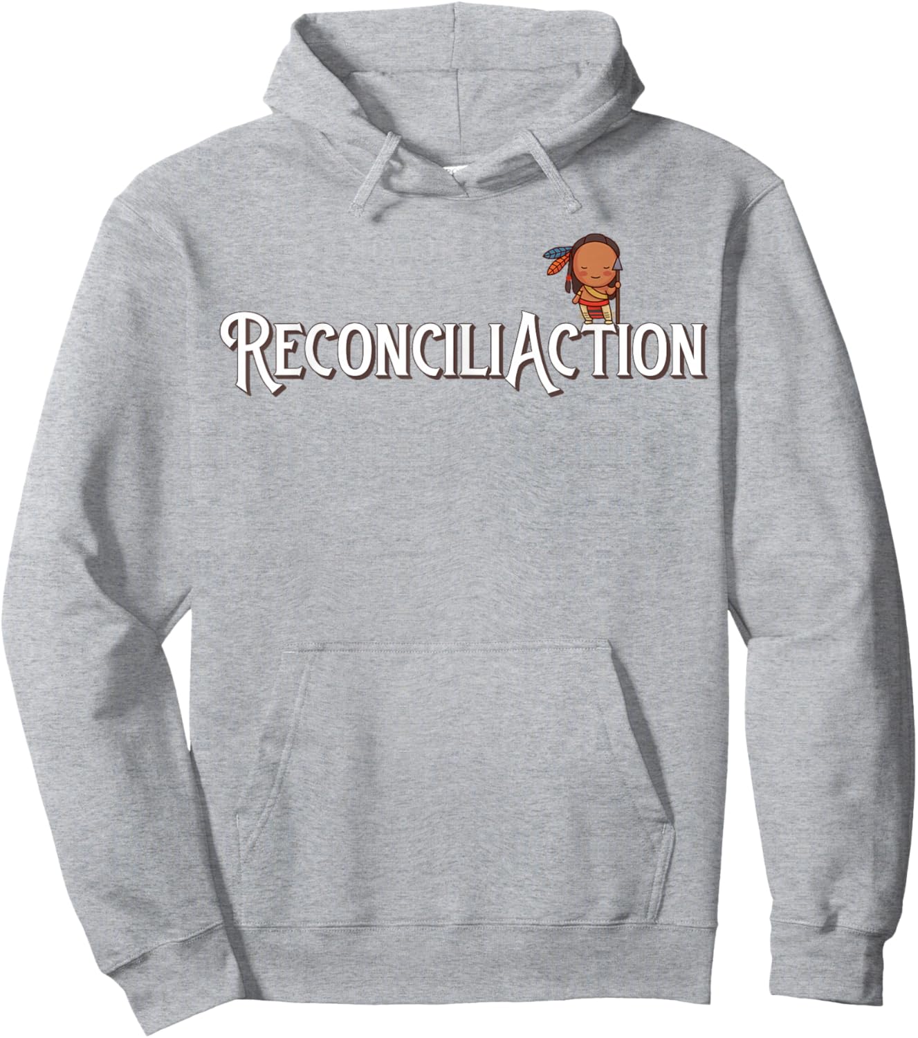 Indian Residential School Reconciliation ReconciliAction Pun Hoodie - Hoodie | Ash