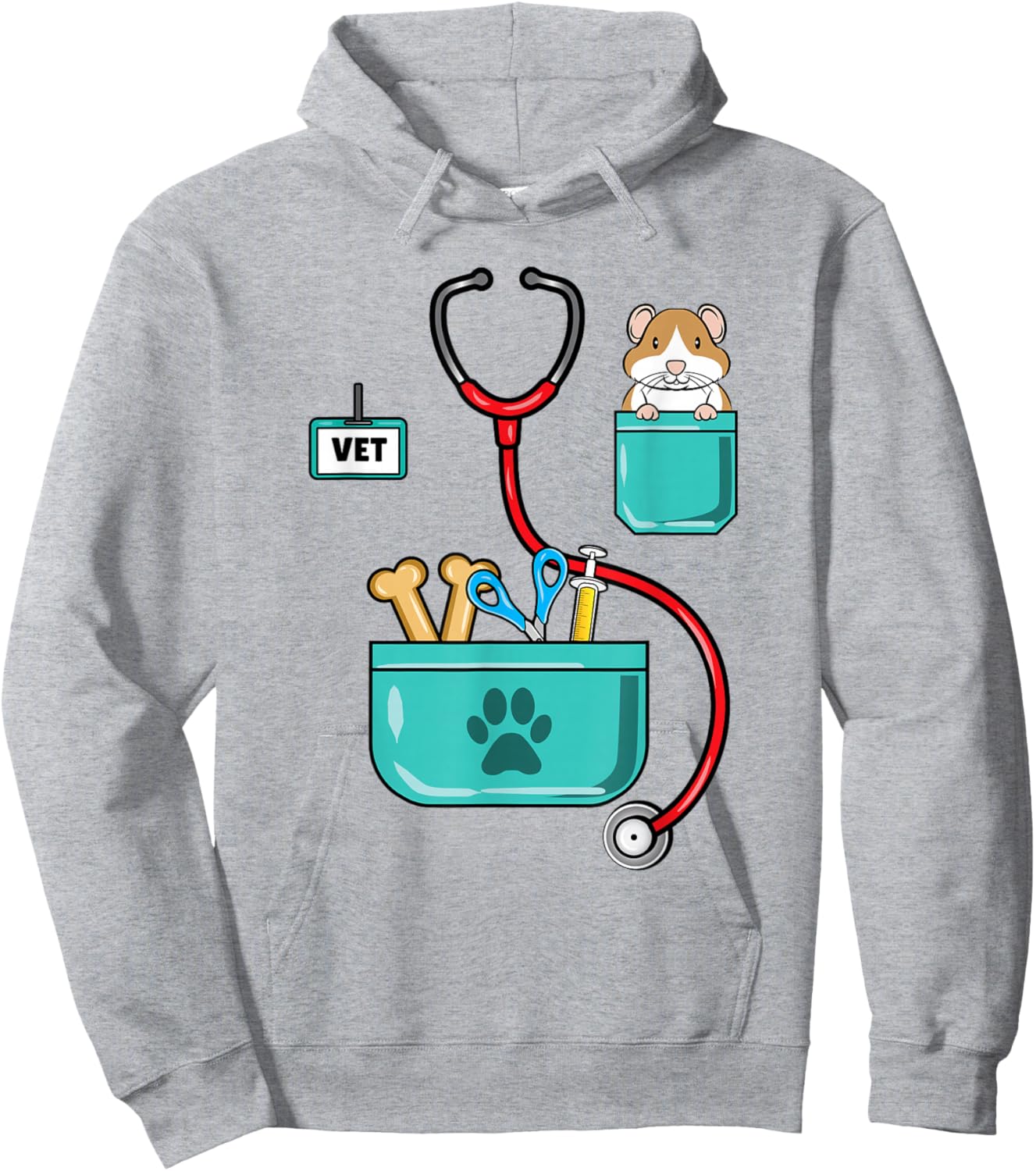 Veterinarian Costume Halloween Hoodie - Hoodie | Ash