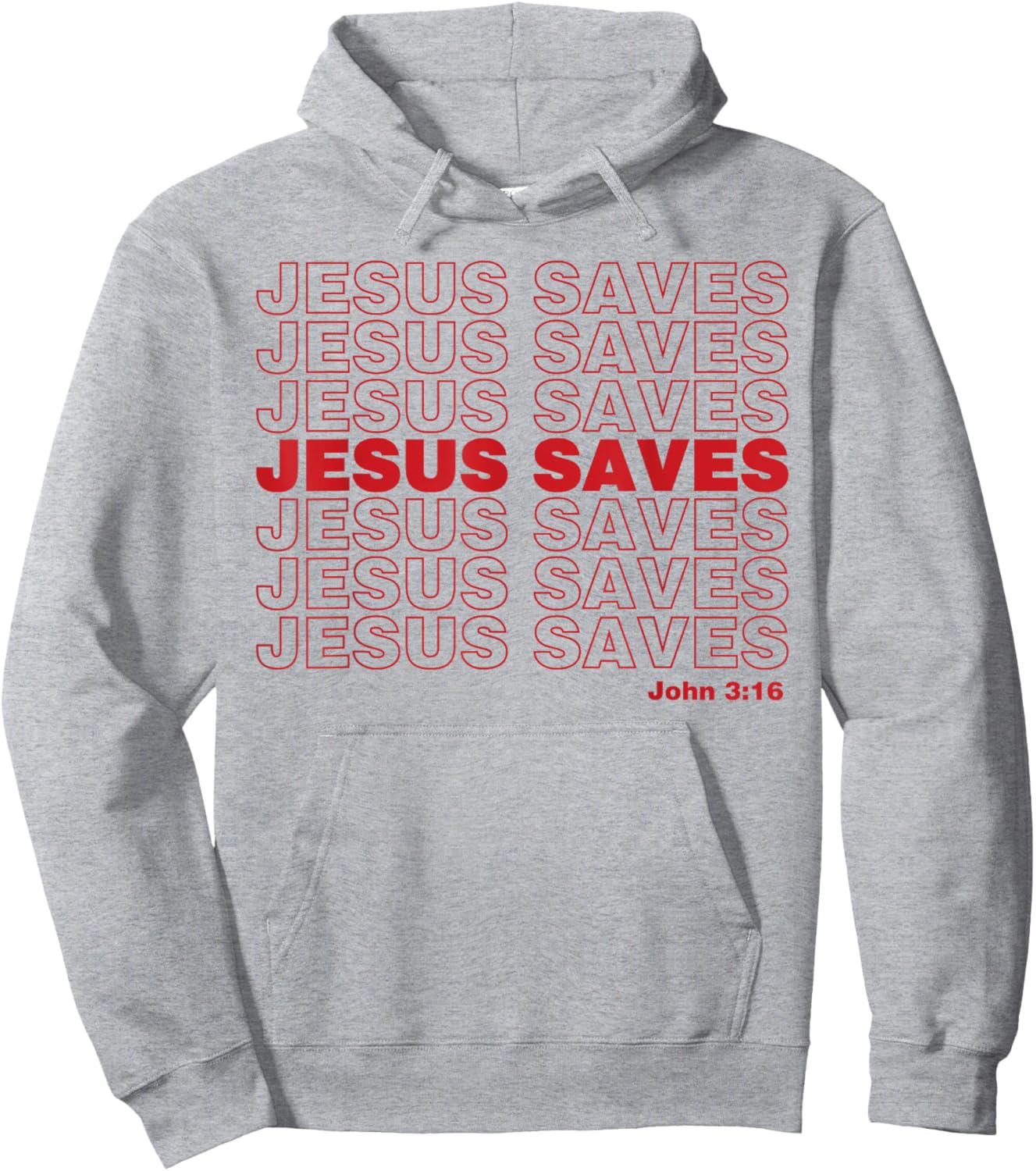 Christian Shirt Faith Gifts - Jesus Saves John 3:16 Hoodie - Hoodie | Ash