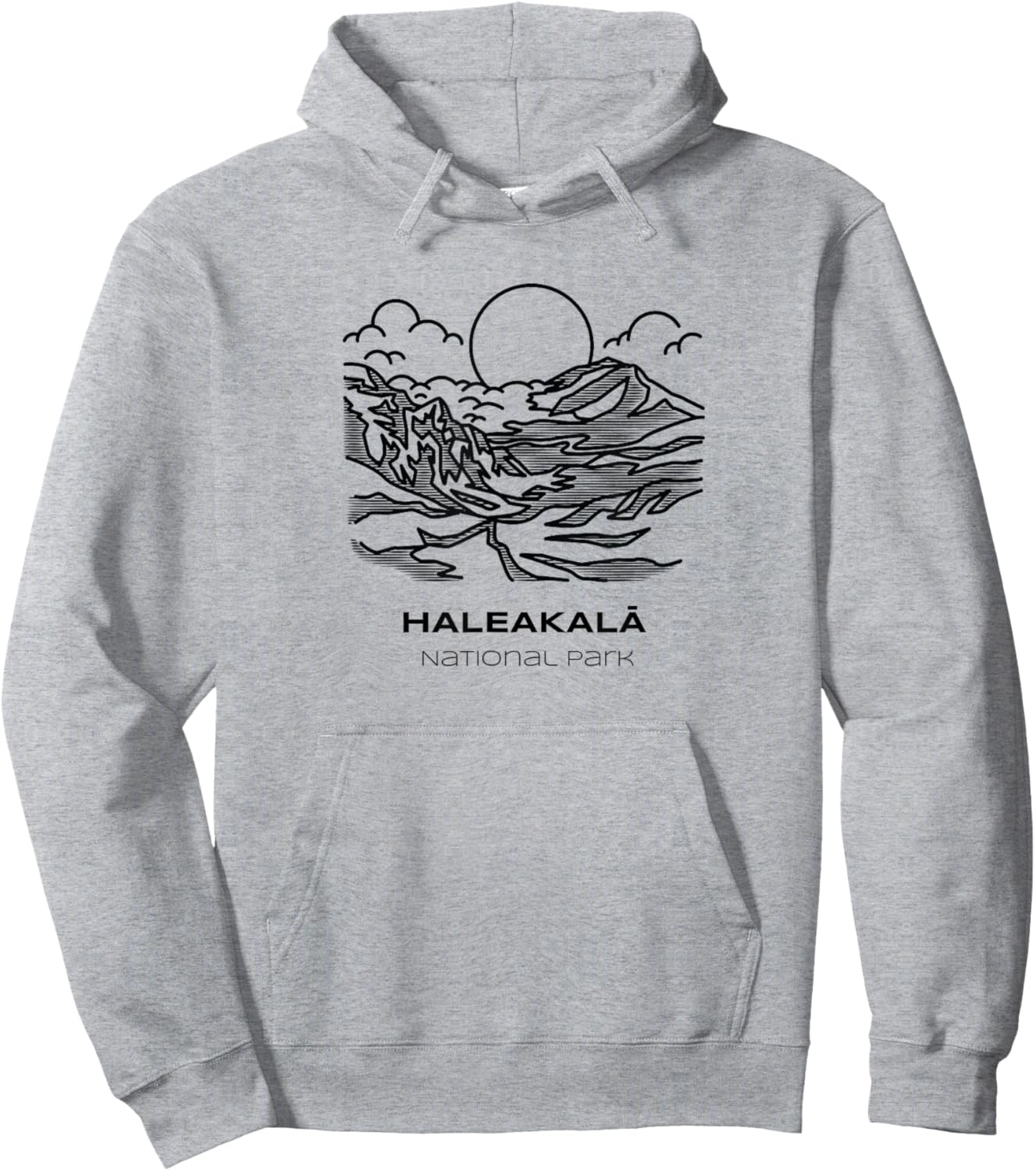 Vintage Haleakala National Park Hike Hoodie - Hoodie | Ash