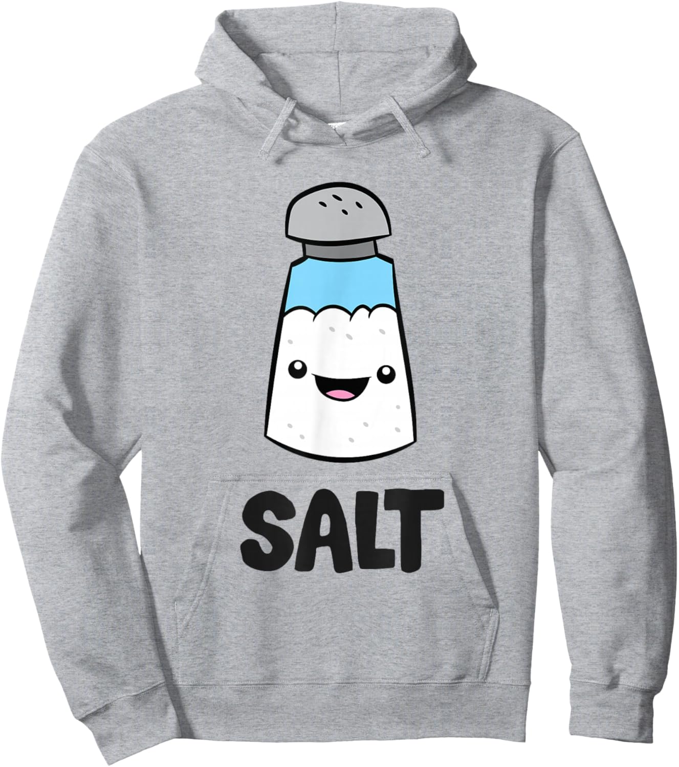 Salt Costume Matching Pepper and Salt Couple Hoodie - Hoodie | Ash