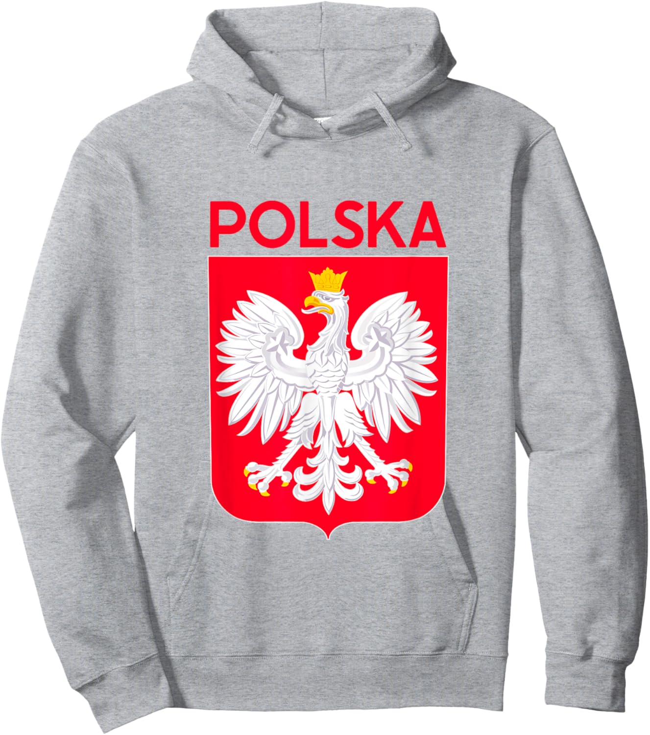 Polska Eagle Emblem Poland Flag Polish Culture Pierogi Gift Hoodie - Hoodie | Ash
