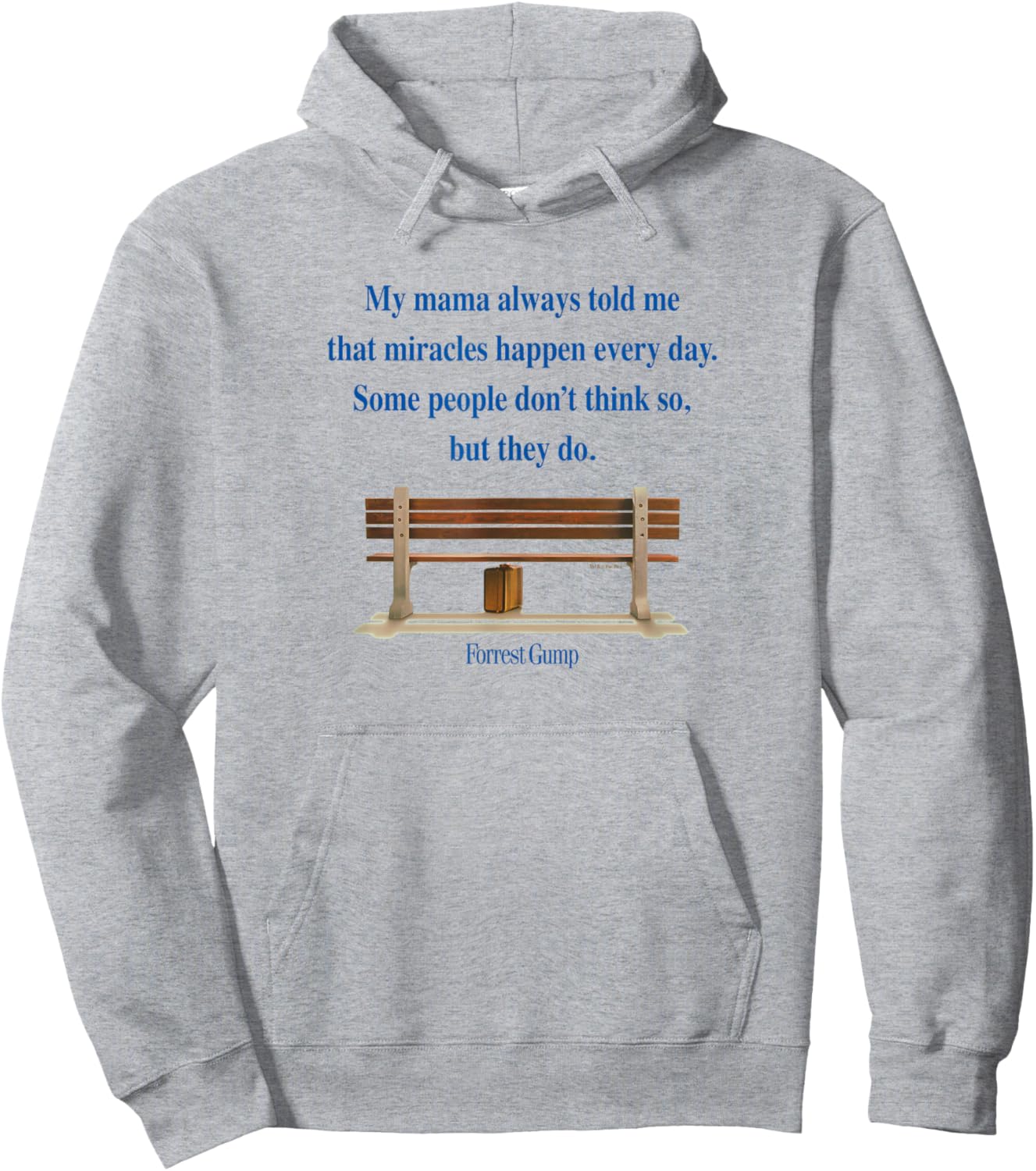 Forrest Gump - Miracles Happen Every Day Hoodie - Hoodie | Ash