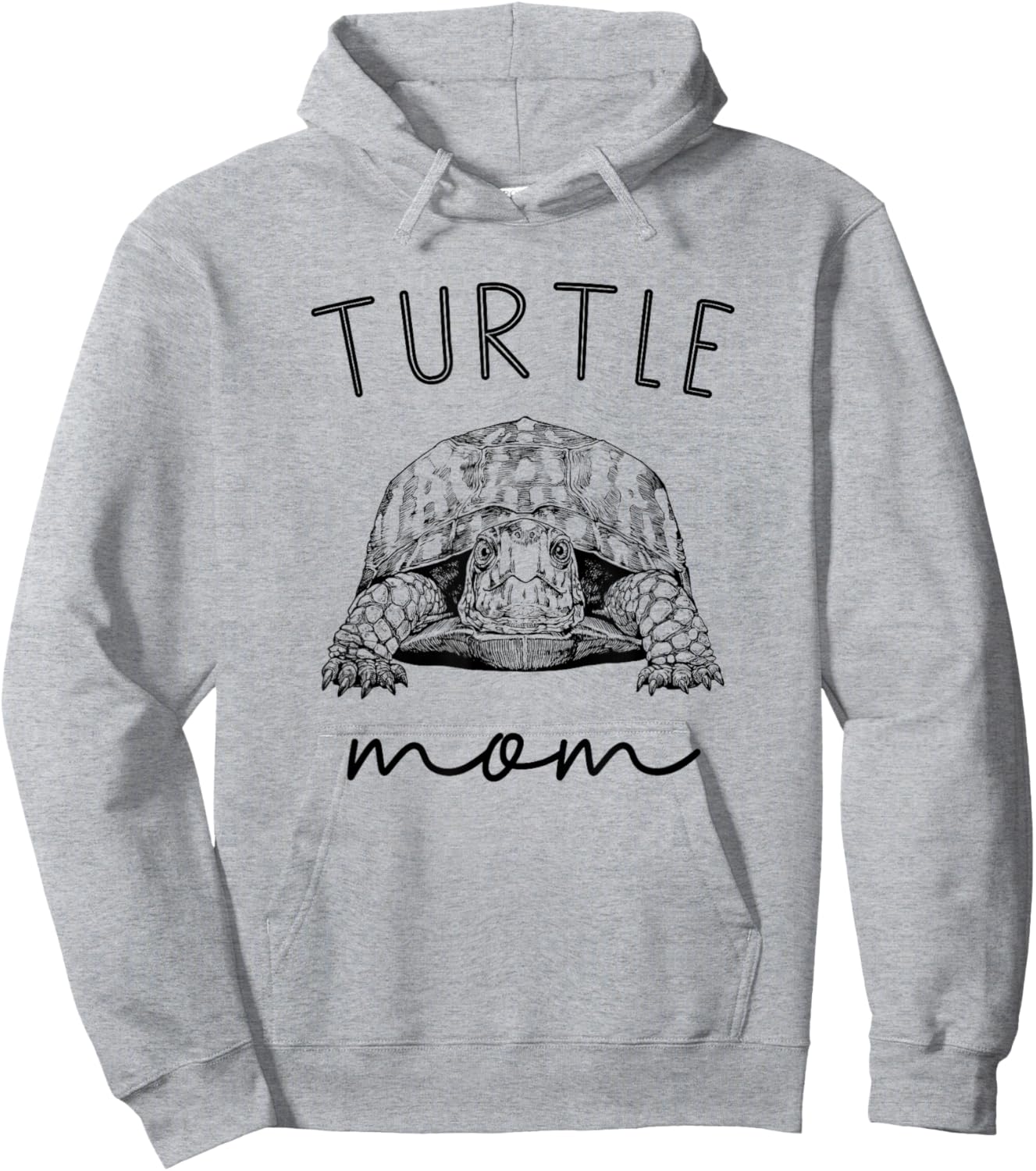 Turtle Mom Pet Eastern box turtle Mama Hoodie - Hoodie | Ash