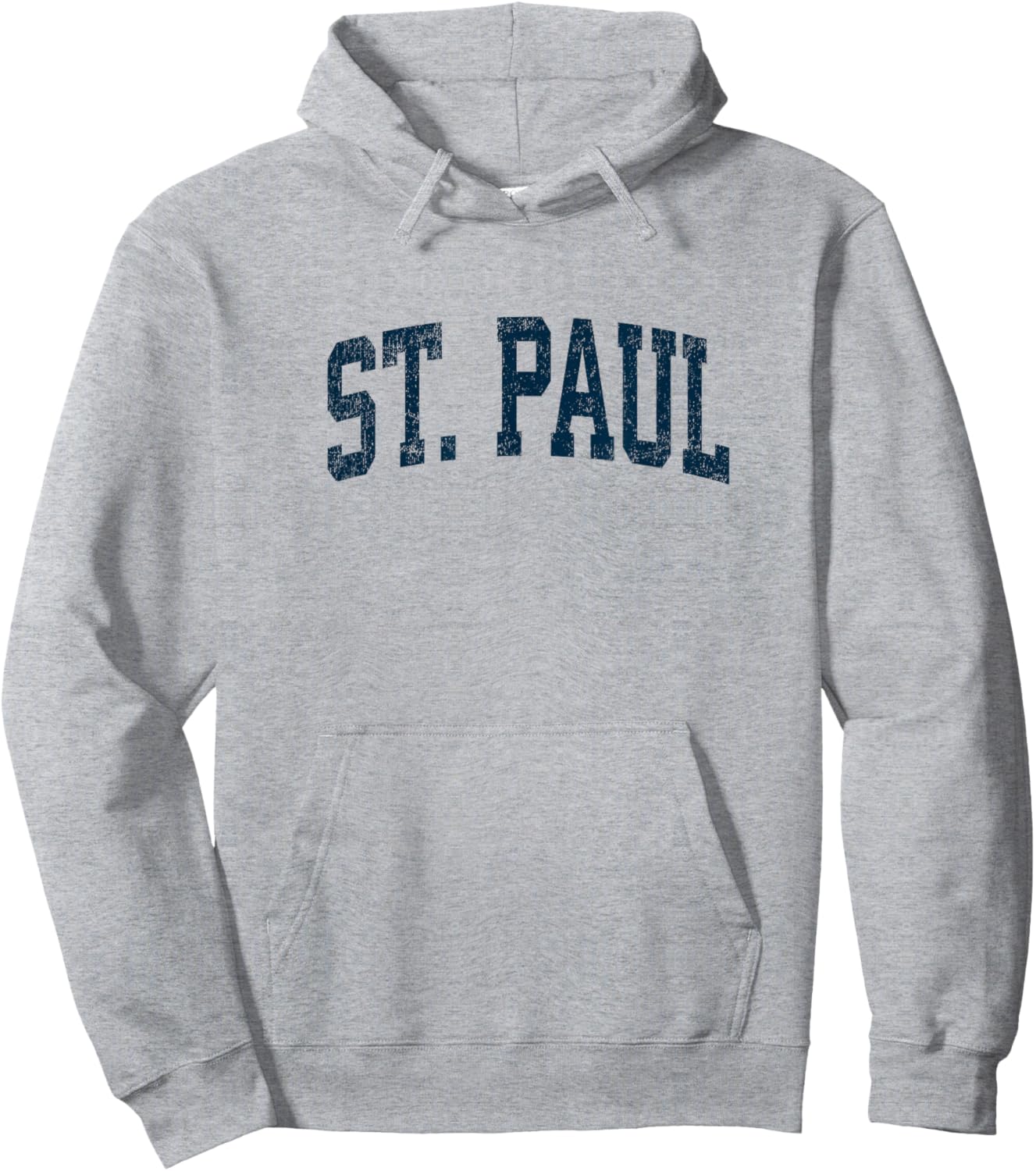 St. Paul Minnesota MN Vintage Athletic Sports Navy Design Hoodie - Hoodie | Ash