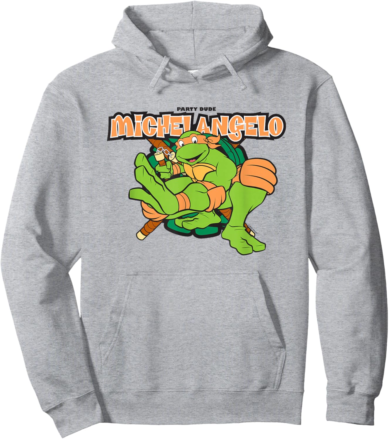Teenage Mutant Ninja Turtles Party Dude Michelangelo Hoodie - Hoodie | Ash