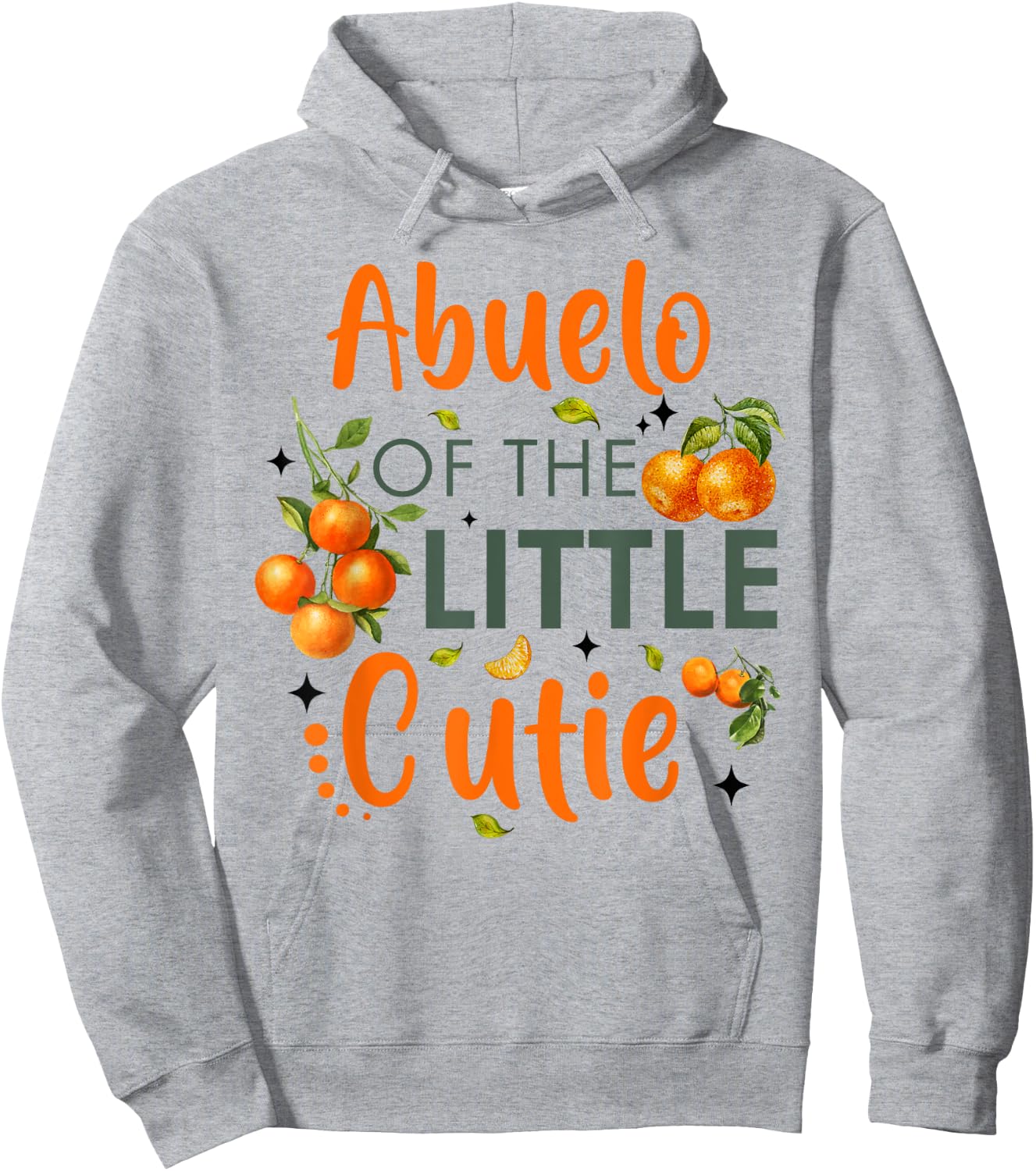 Abuelo Of The Little Cutie Orange 1st Birthday Party Hoodie - Hoodie | Ash