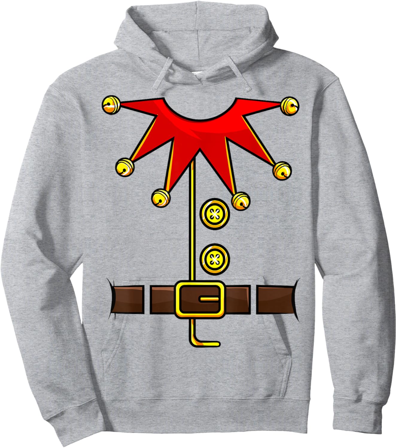 Elf Costume Novelty Christmas Men Women Kids Boys Girls Hoodie - Hoodie | Ash