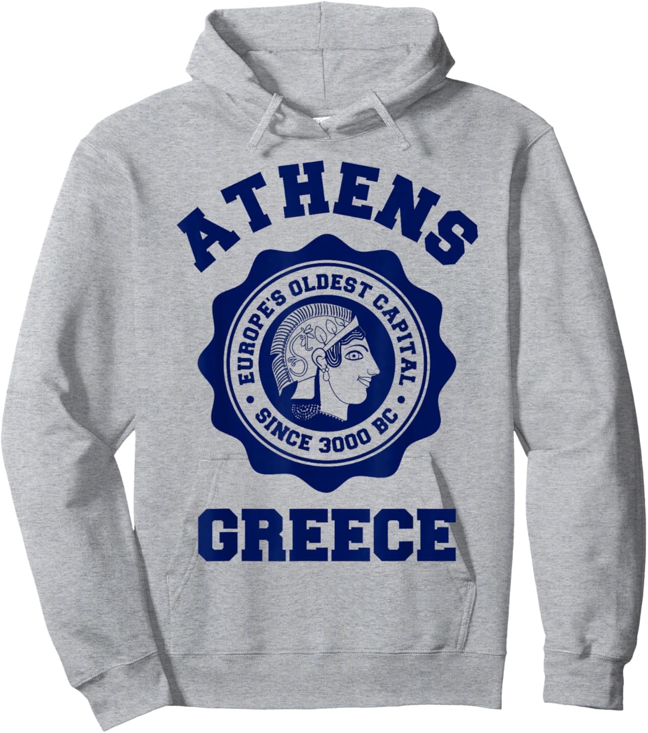 Athens, Greece: Athena from Ancient Greek Dekadrachm Coin Hoodie - Hoodie | Ash