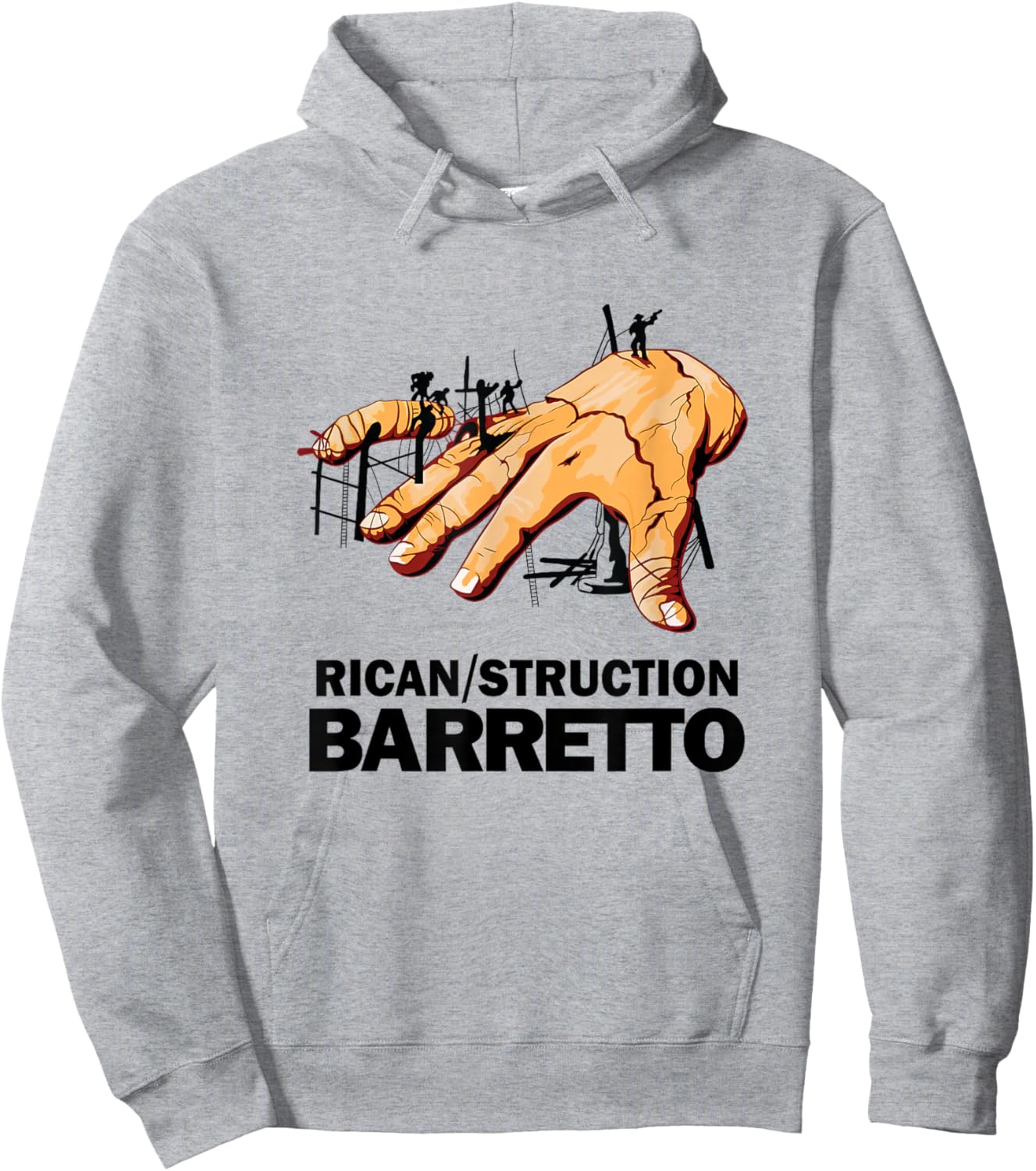 Ray Salsa Dura Barretto Rican Struction Vintange de Fania Hoodie - Hoodie | Ash