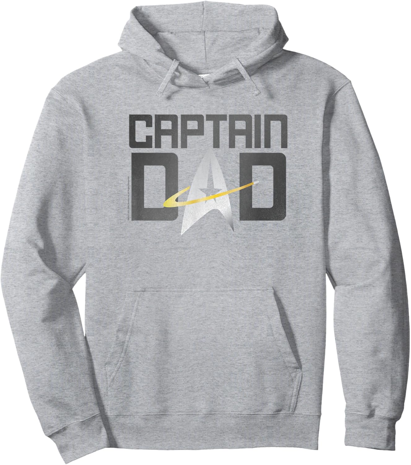 Star Trek: The Next Generation Father's Day Captain Dad Hoodie - Hoodie | Ash