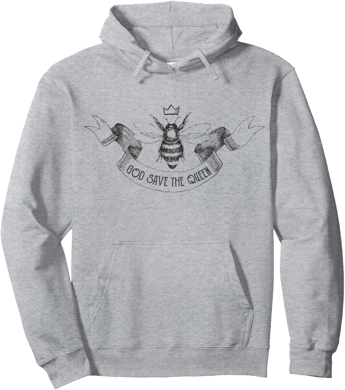 God Save The Queen Funny Bee Keeping Outfit Beekeeper Hoodie - Hoodie | Ash