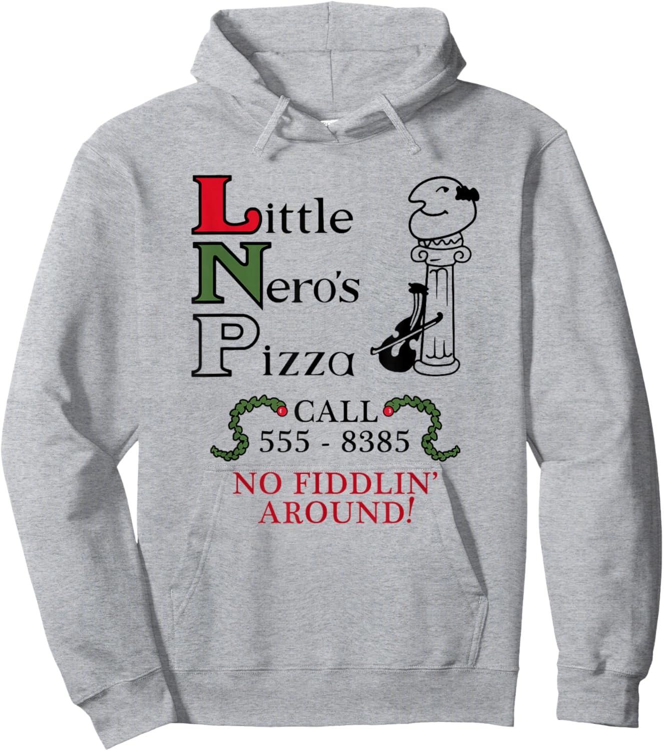 Little Nero's Pizza Hoodie - Hoodie | Ash
