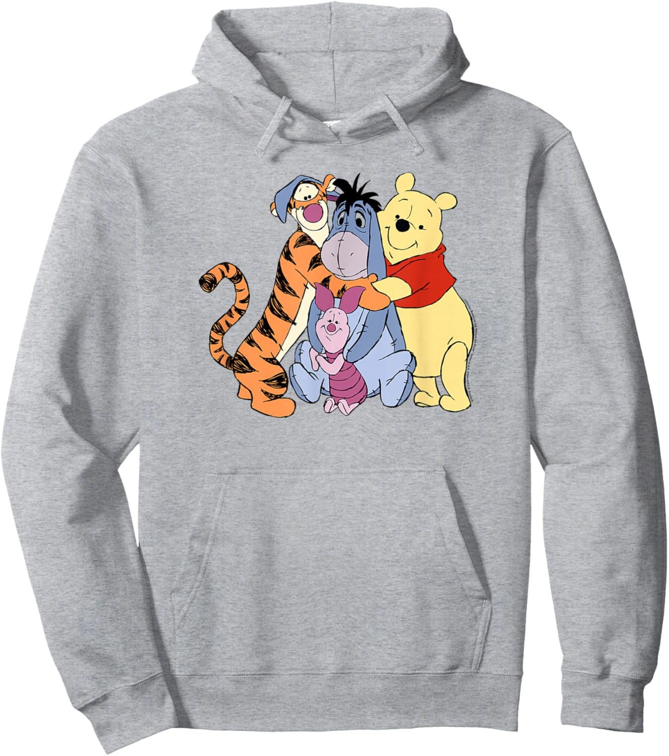 Disney Winnie The Pooh Group Hug Hoodie - Hoodie | Ash