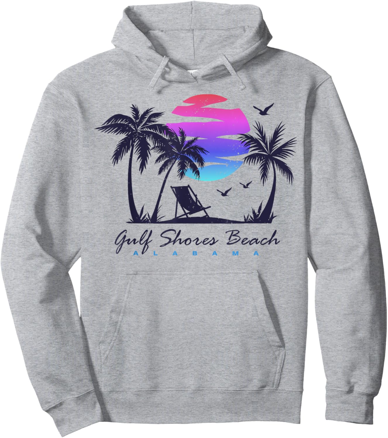 GULF SHORES BEACH ALABAMA Spring Break Vacation Trip Vintage Men Women Girls Kids Hoodie - Hoodie | Ash