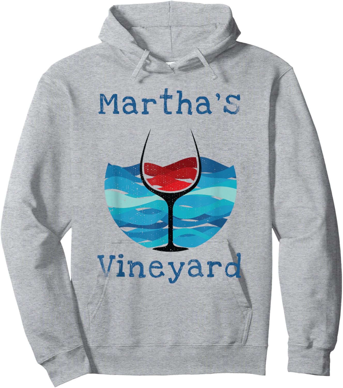 Martha's Vineyard Summer Vacation Wine Beach Winery Hoodie - Hoodie | Ash