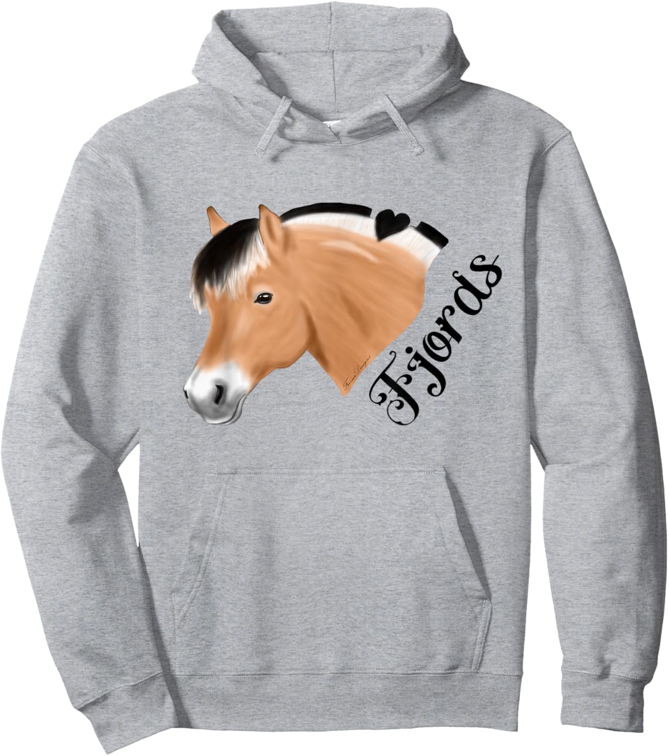 Norwegian Fjord Horse for Fjords rider Hoodie - Hoodie | Ash