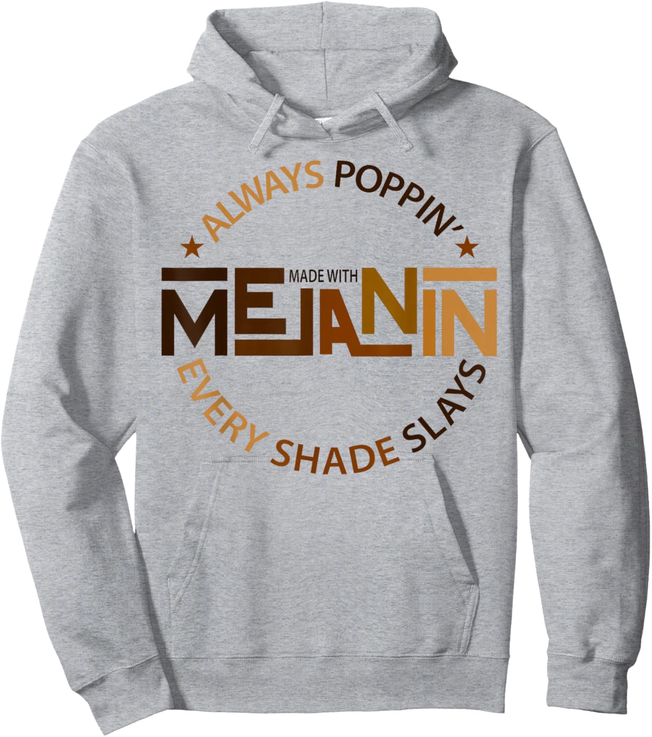Made with Melanin Black Girl Magic Afro Beauty Black Queen Small Hoodie - Hoodie | Ash